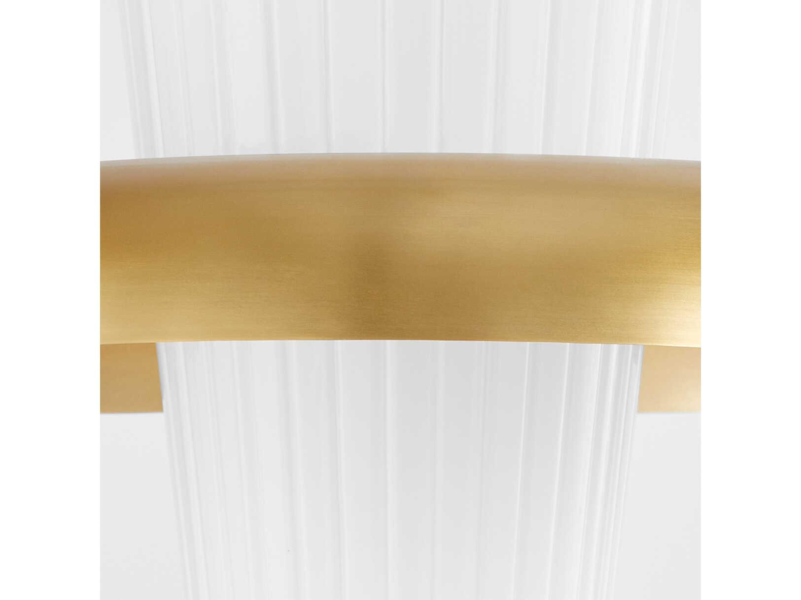 Quorum Mallory 1-Light Aged Brass Pendant