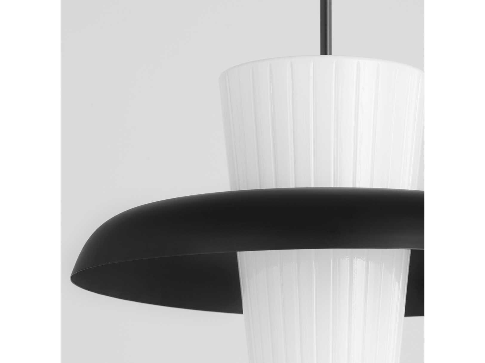 Quorum Mallory 1-Light Matte Black Pendant