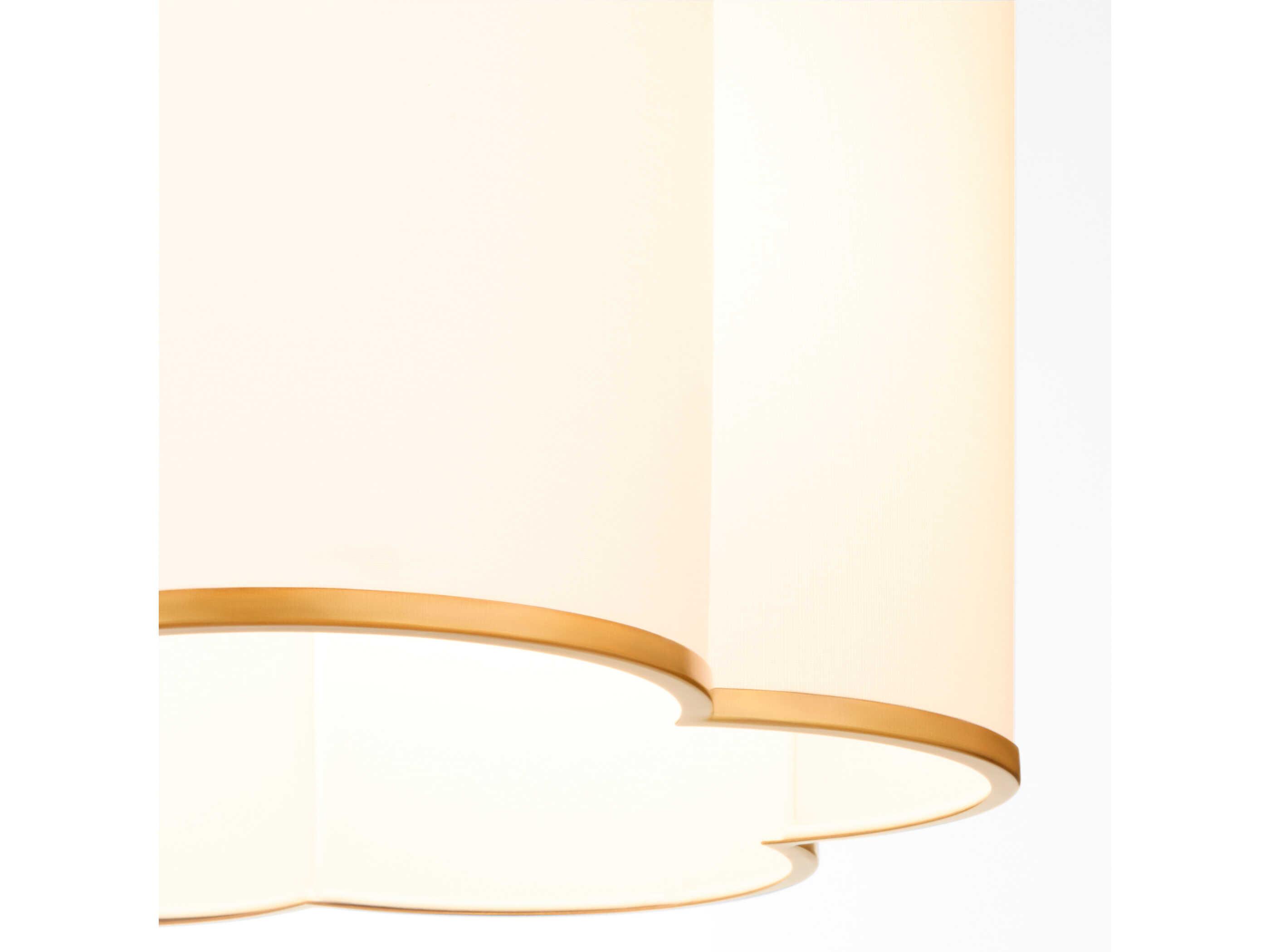 Quorum Belinder 4-Light Brass Pendant