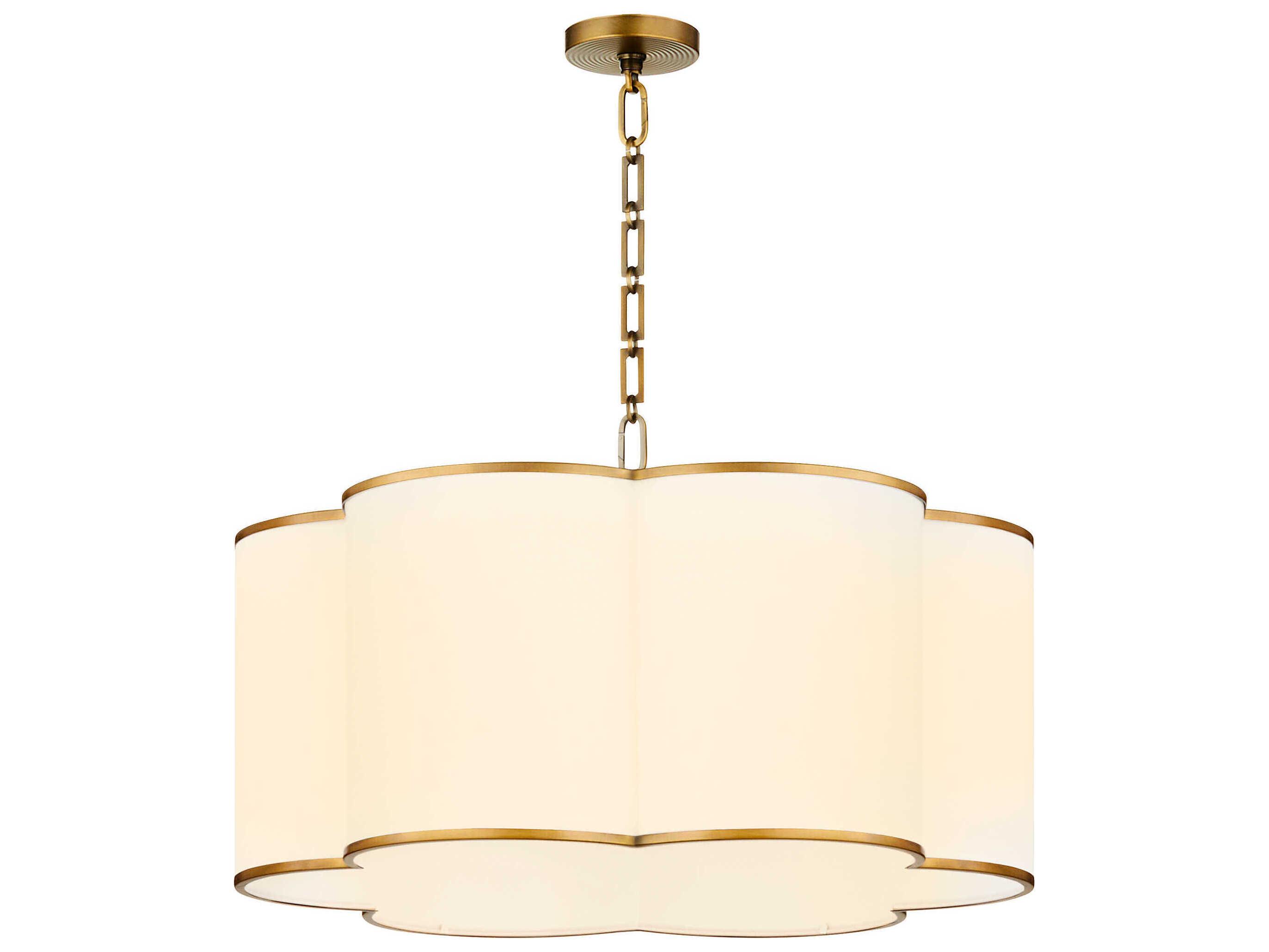 Quorum Belinder 6-Light Brass Pendant