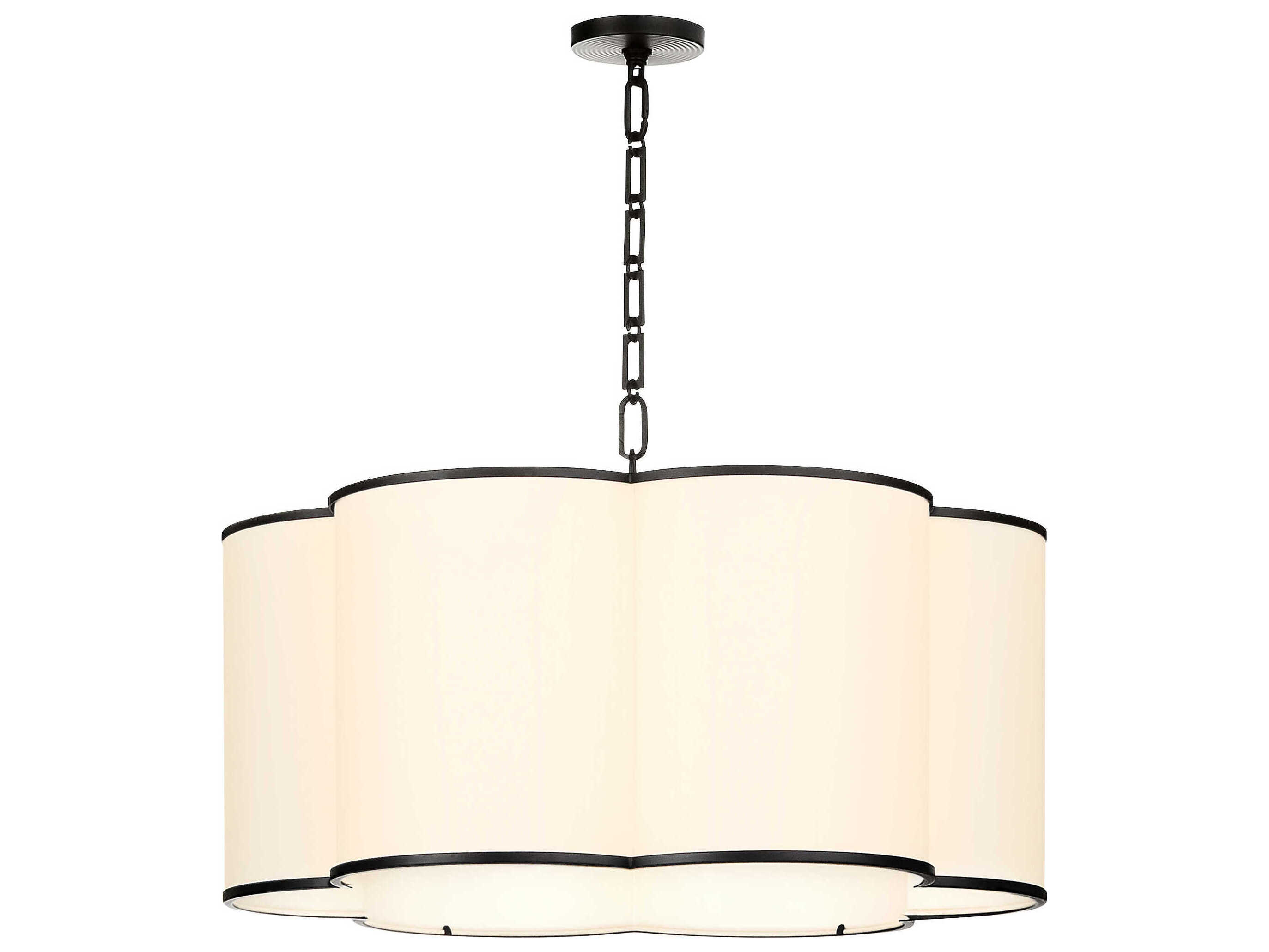 Quorum Belinder 6-Light Matte Black Pendant