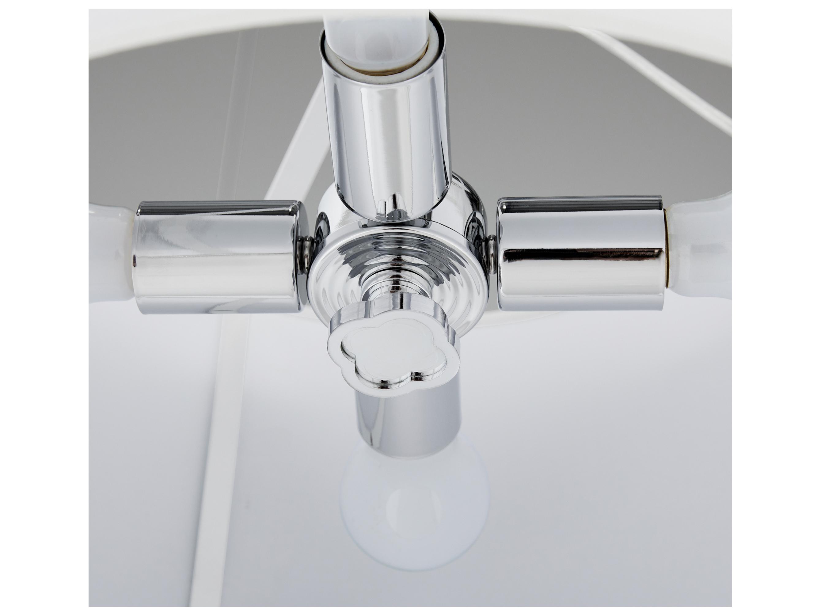 Quorum Belinder 4-Light Brittany Blue Chrome Drum Pendant