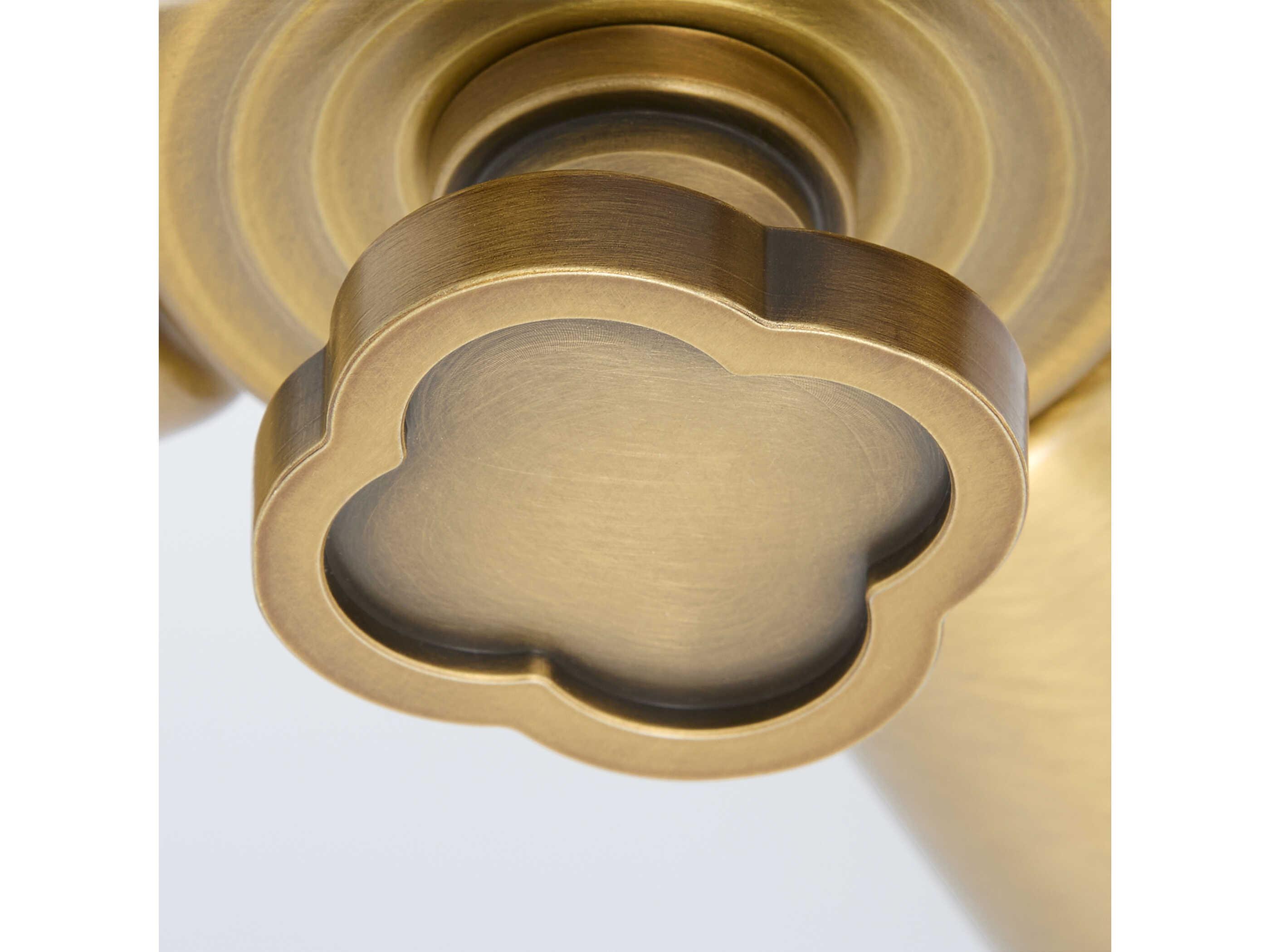 Quorum Belinder 4-Light Brass Pendant