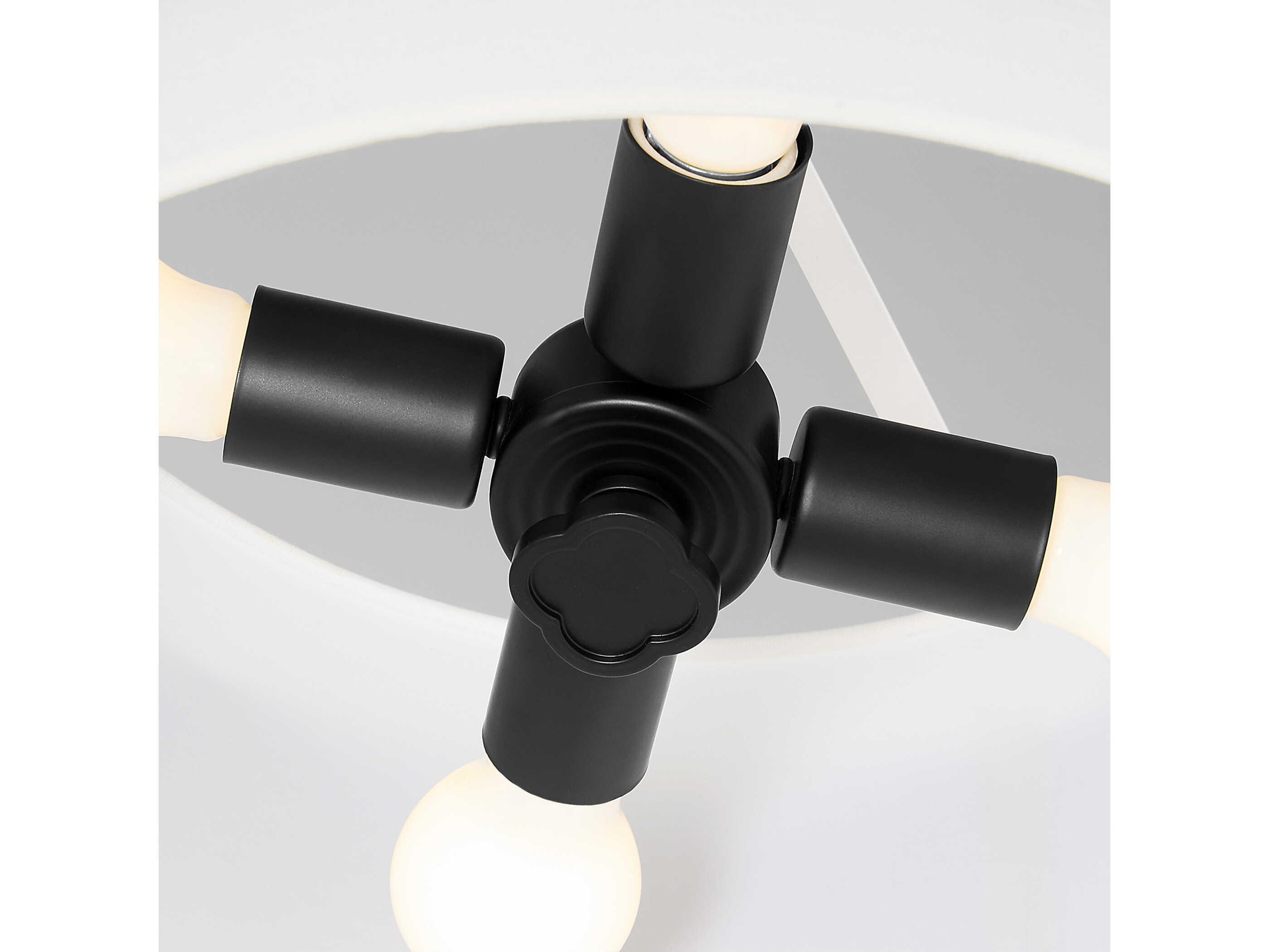 Quorum Belinder 4-Light Matte Black Pendant