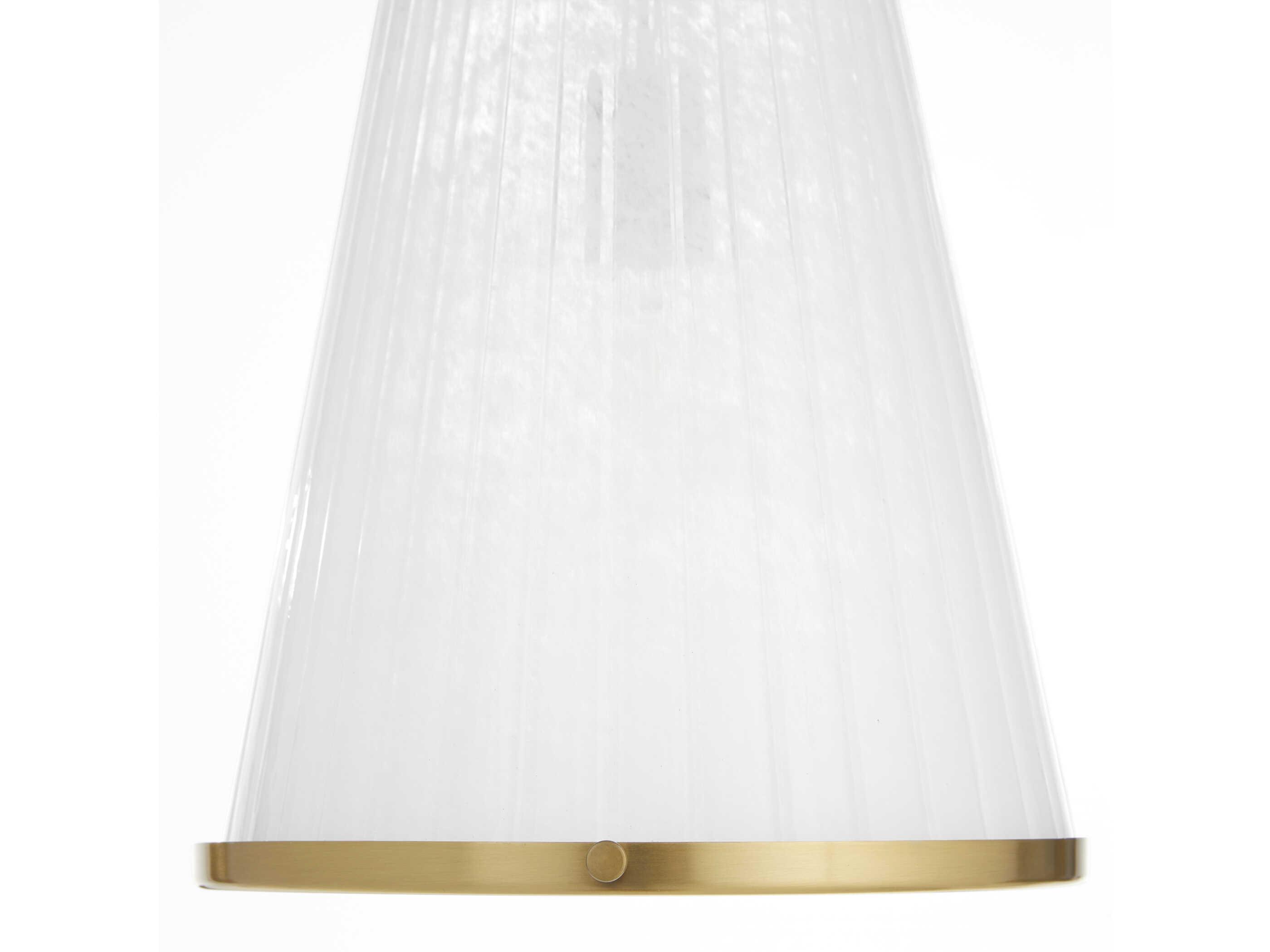 Quorum Providence 1-Light Aged Brass Drum Pendant