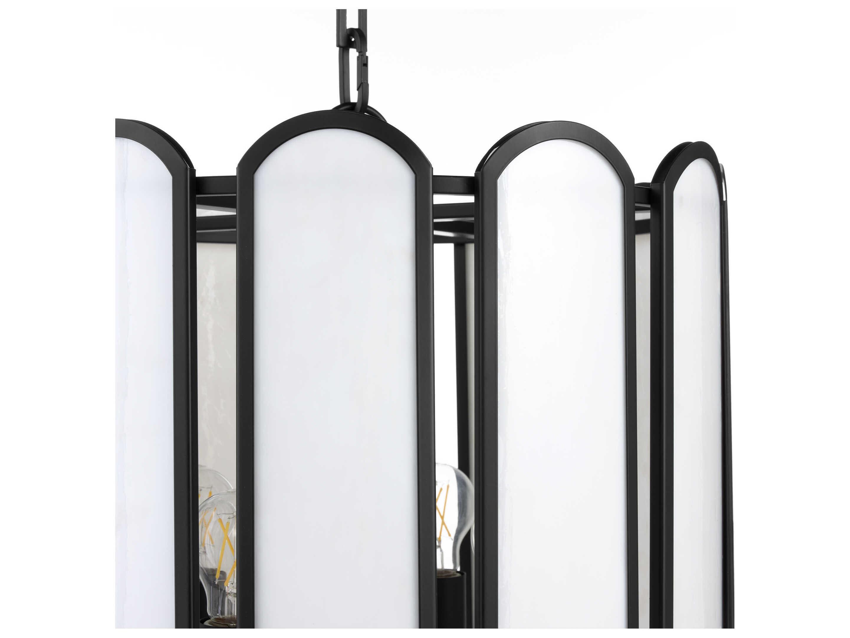 Quorum Belleview 4-Light Matte Black Pendant