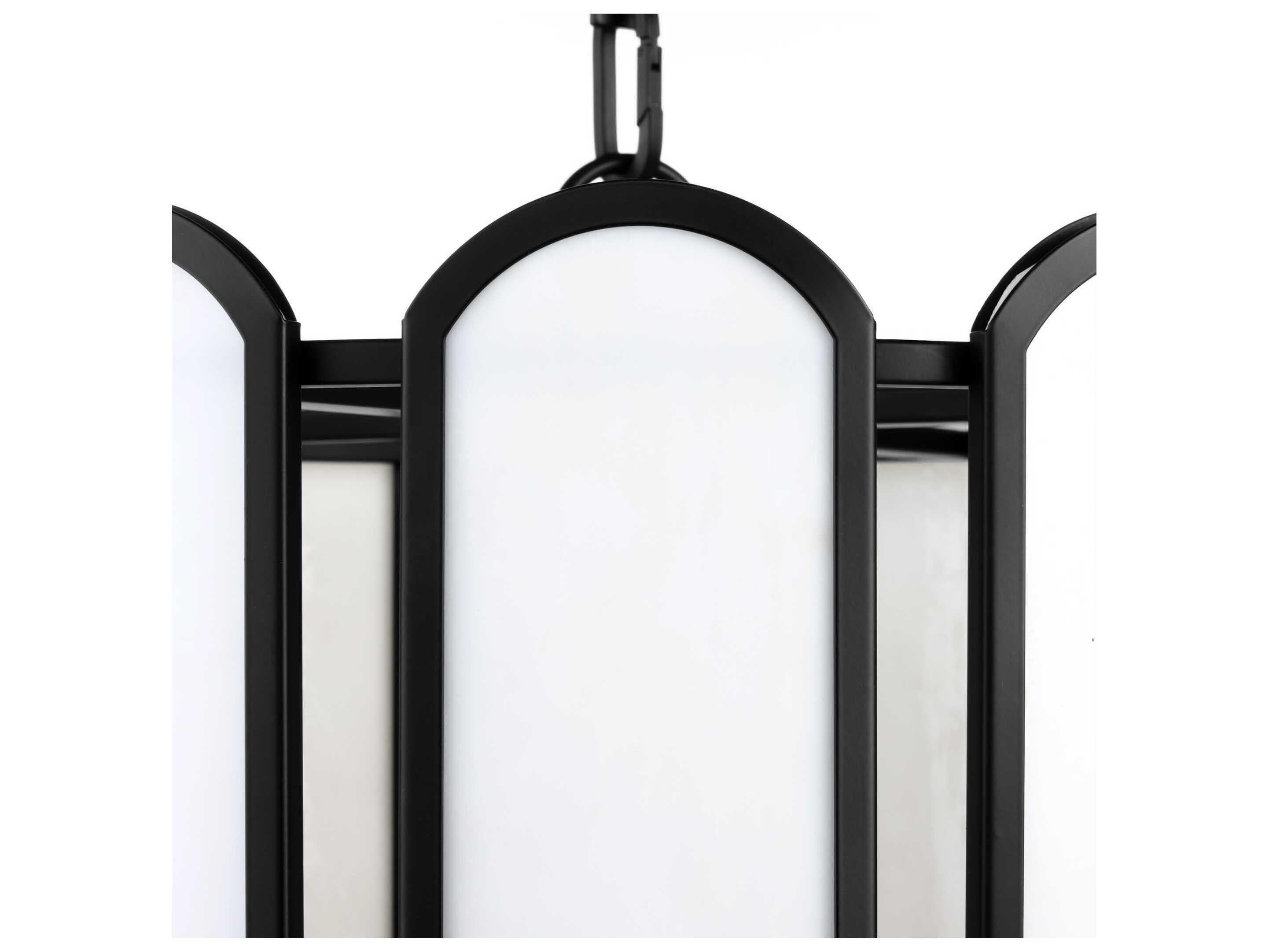 Quorum Belleview 4-Light Matte Black Pendant