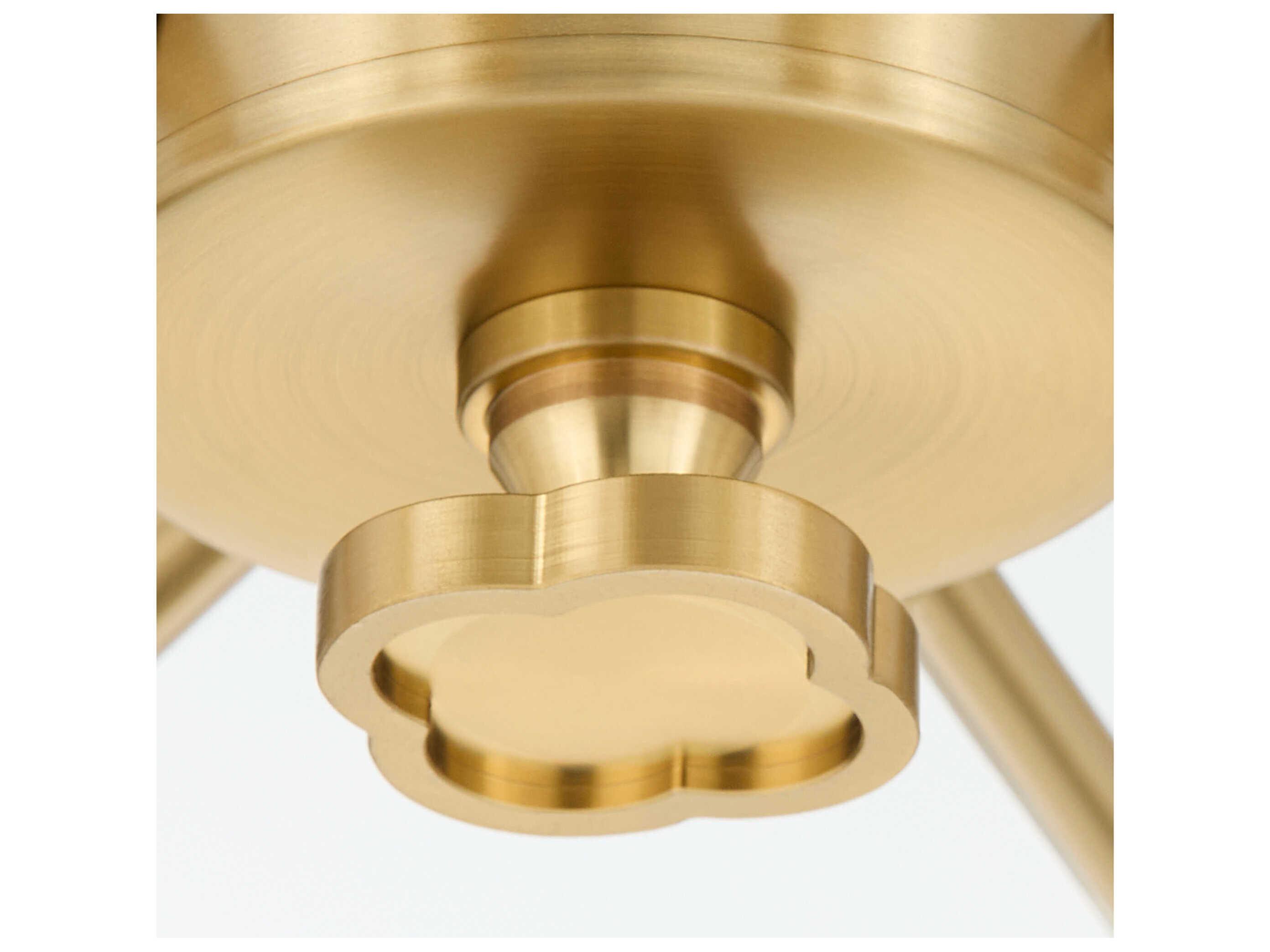 Quorum Belleview 4-Light Aged Brass Pendant