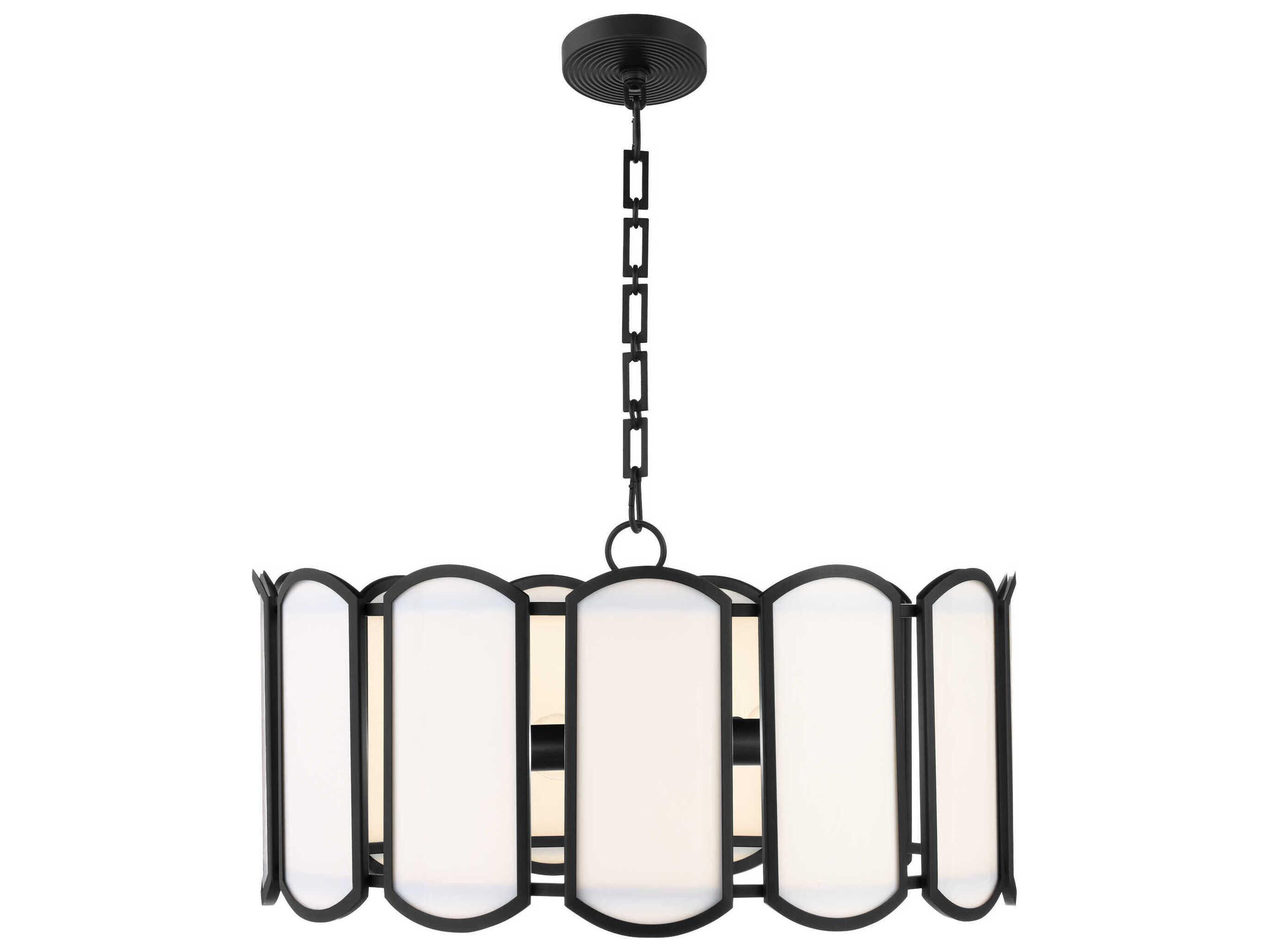 Quorum Belleview 5-Light Matte Black Pendant