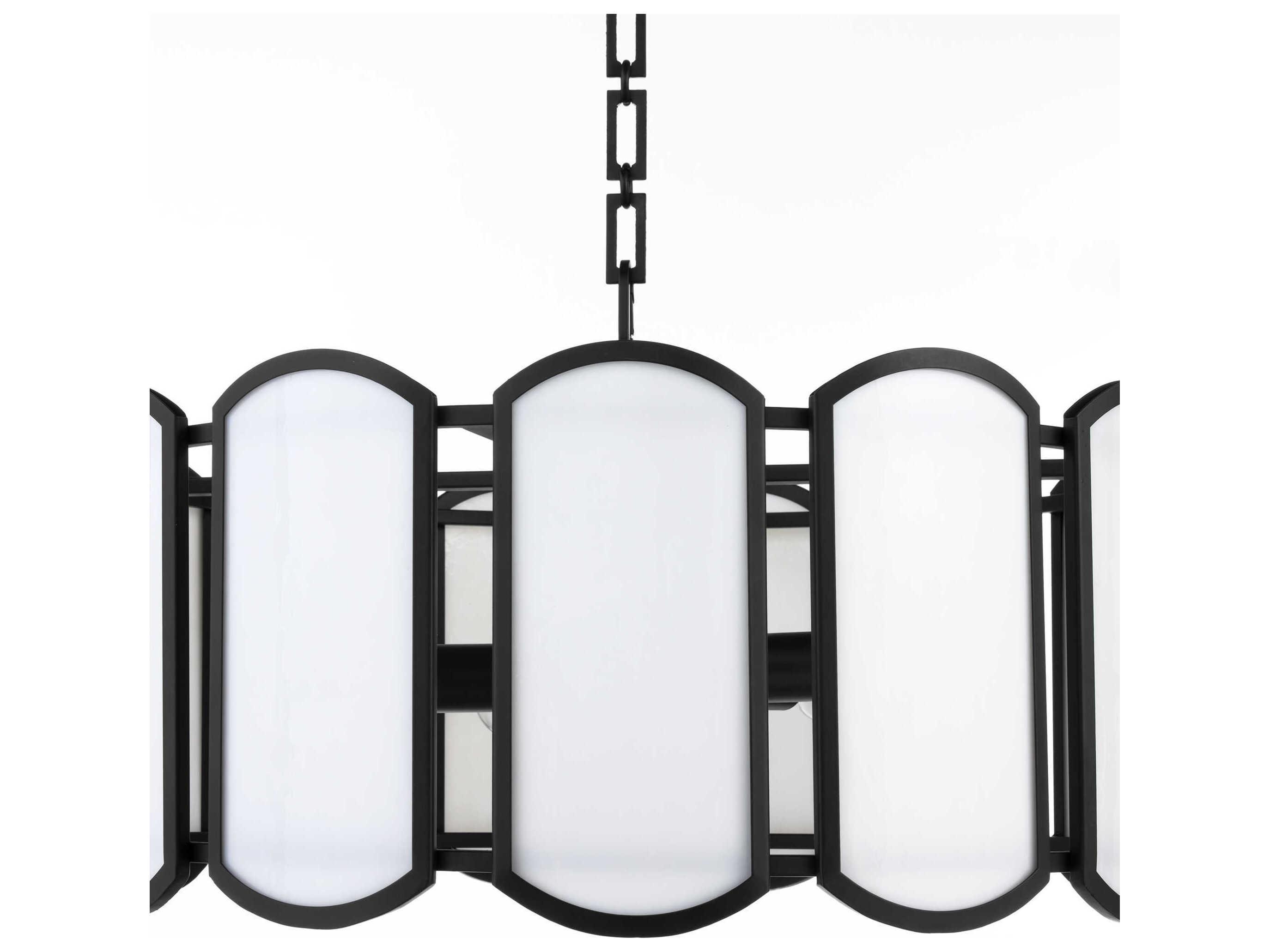Quorum Belleview 5-Light Matte Black Pendant