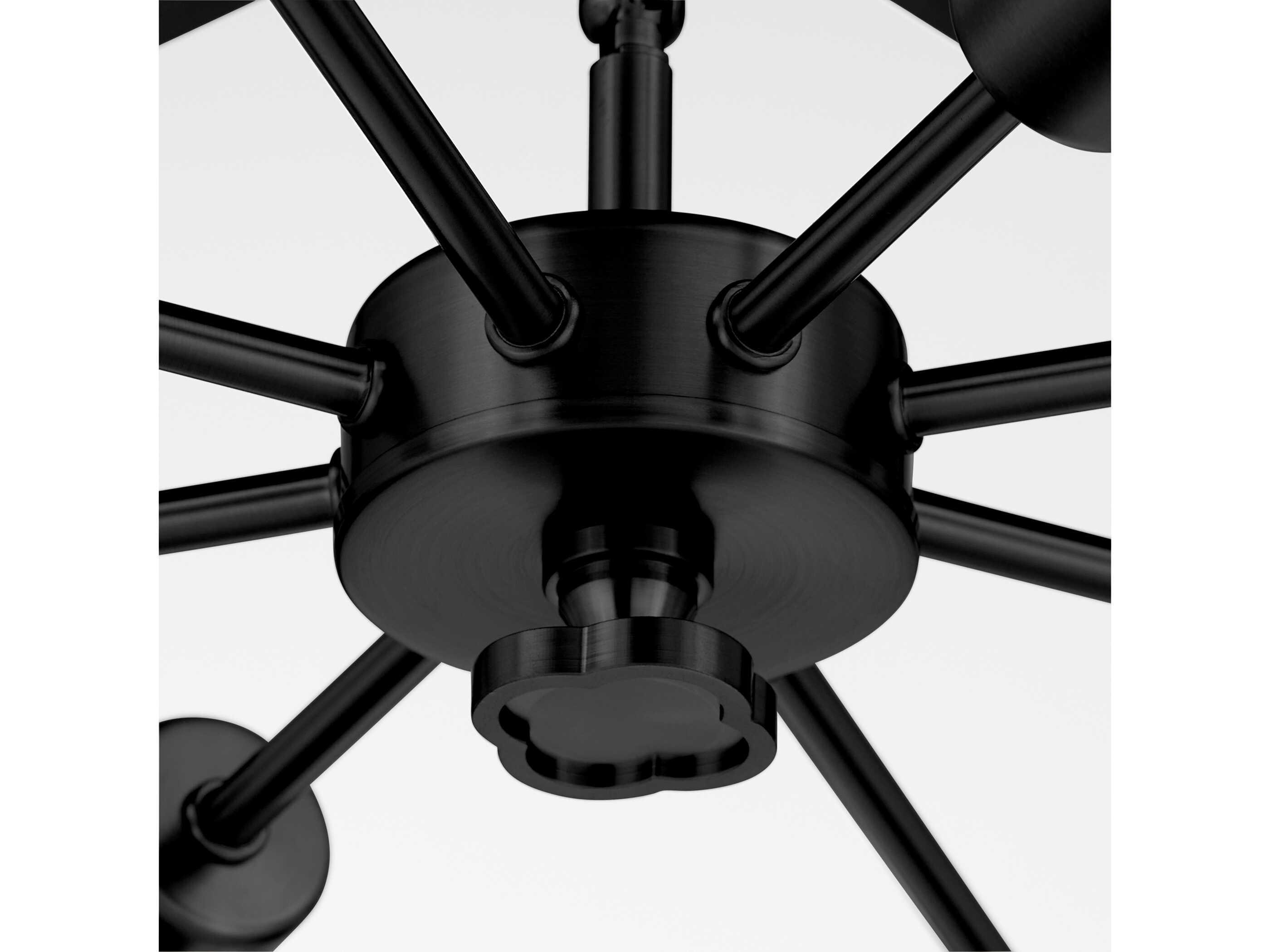Quorum Belleview 8-Light Matte Black Pendant