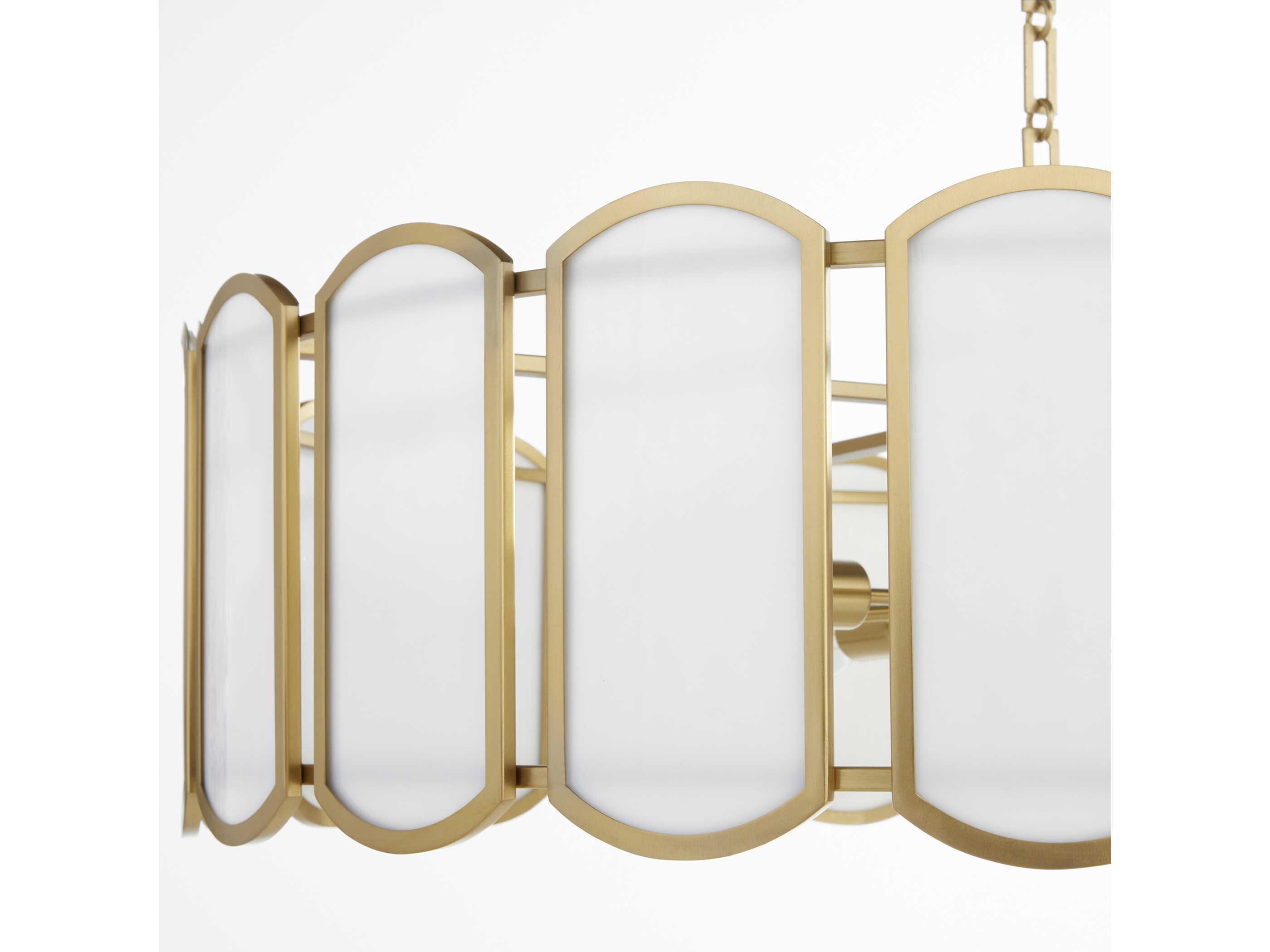 Quorum Belleview 8-Light Aged Brass Pendant