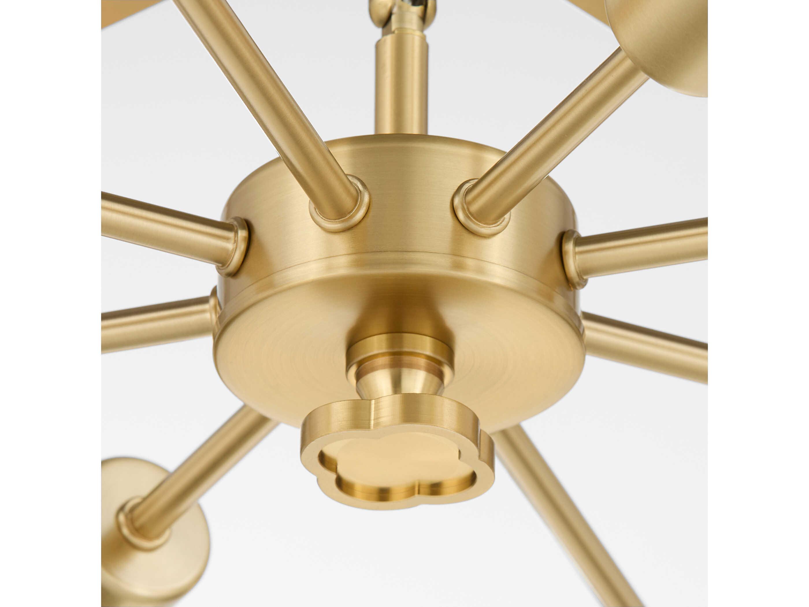 Quorum Belleview 8-Light Aged Brass Pendant