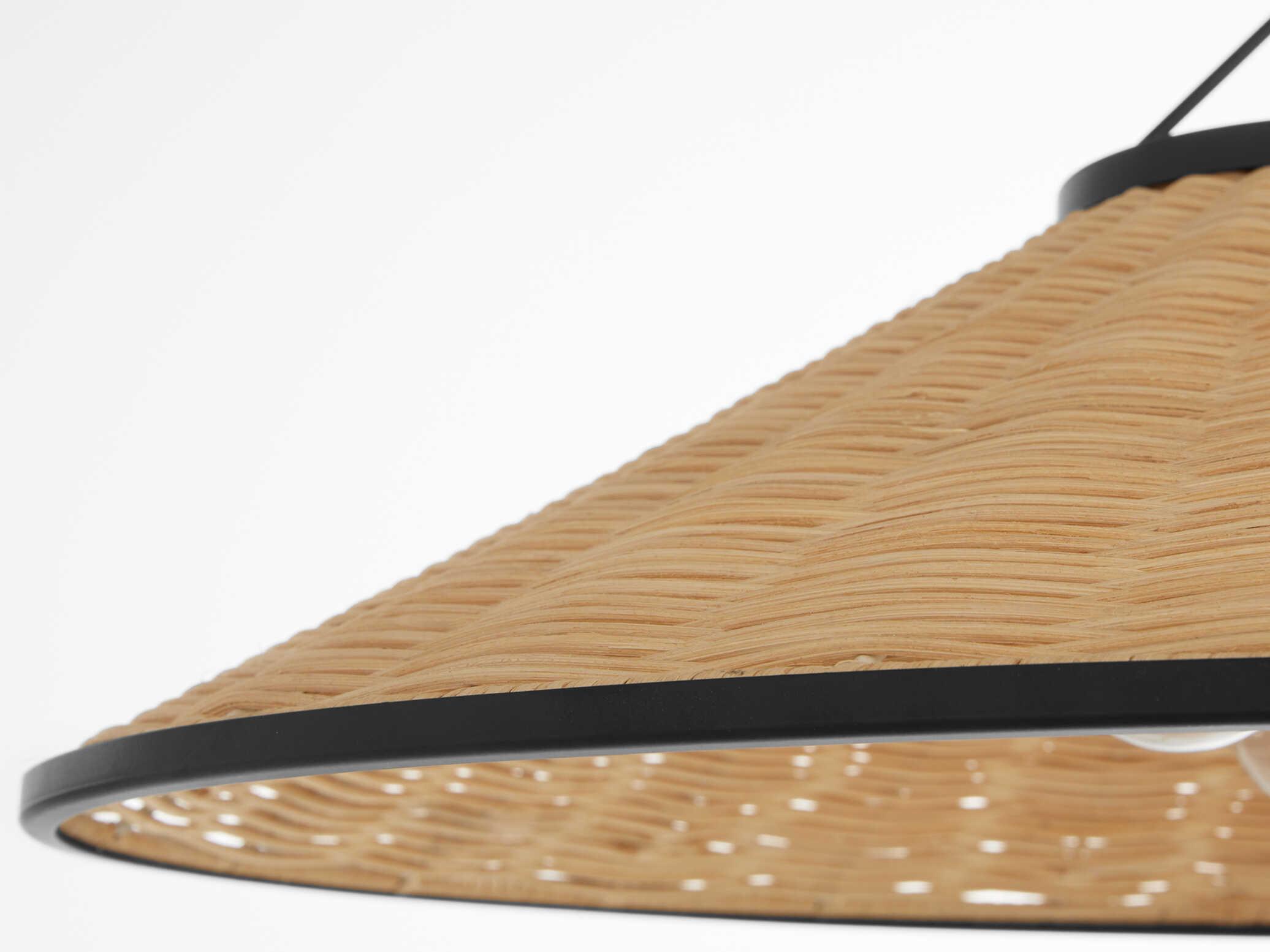 Quorum Cona 3-Light Matte Black Pendant