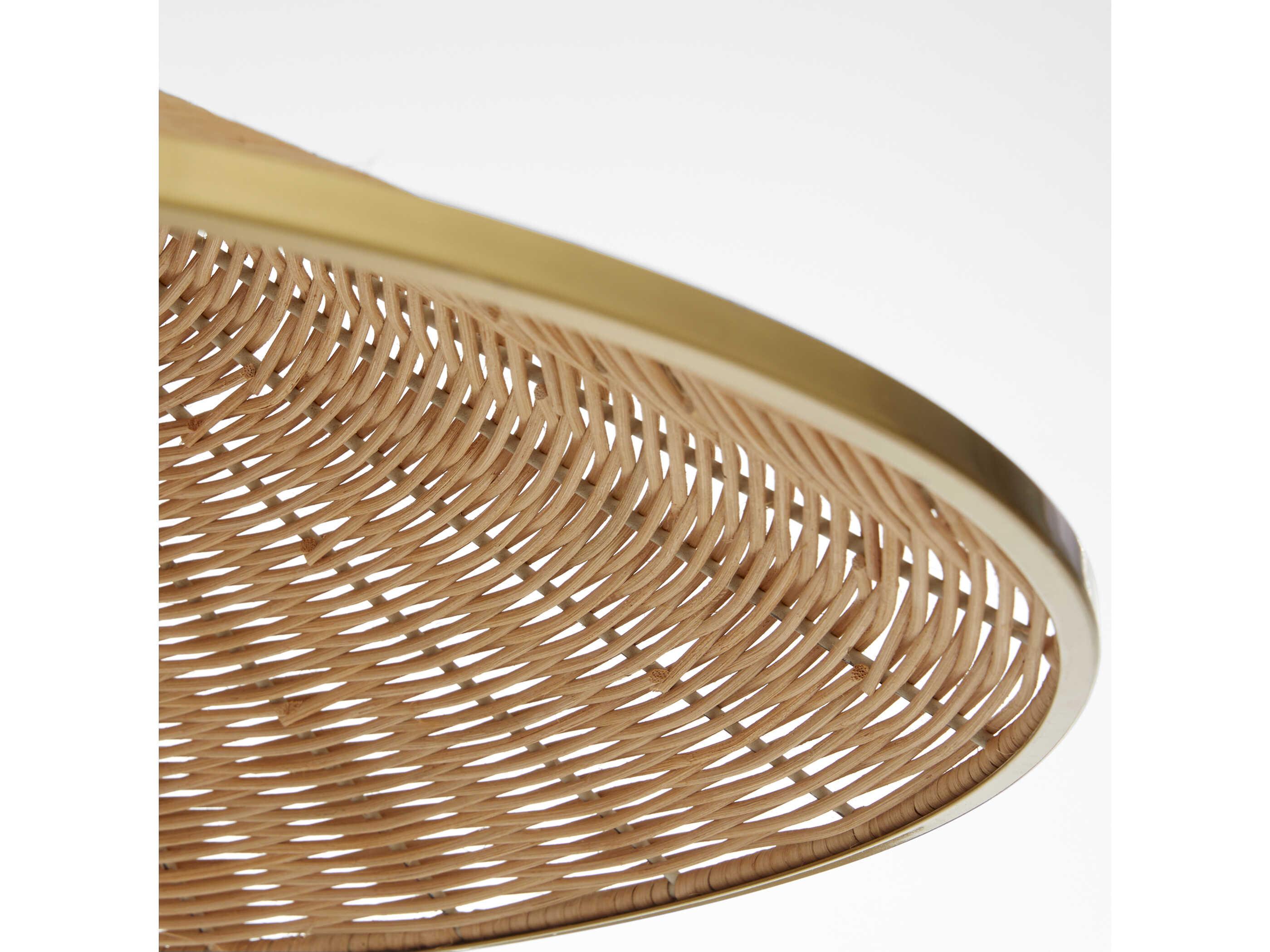 Quorum Cona 3-Light Aged Brass Pendant