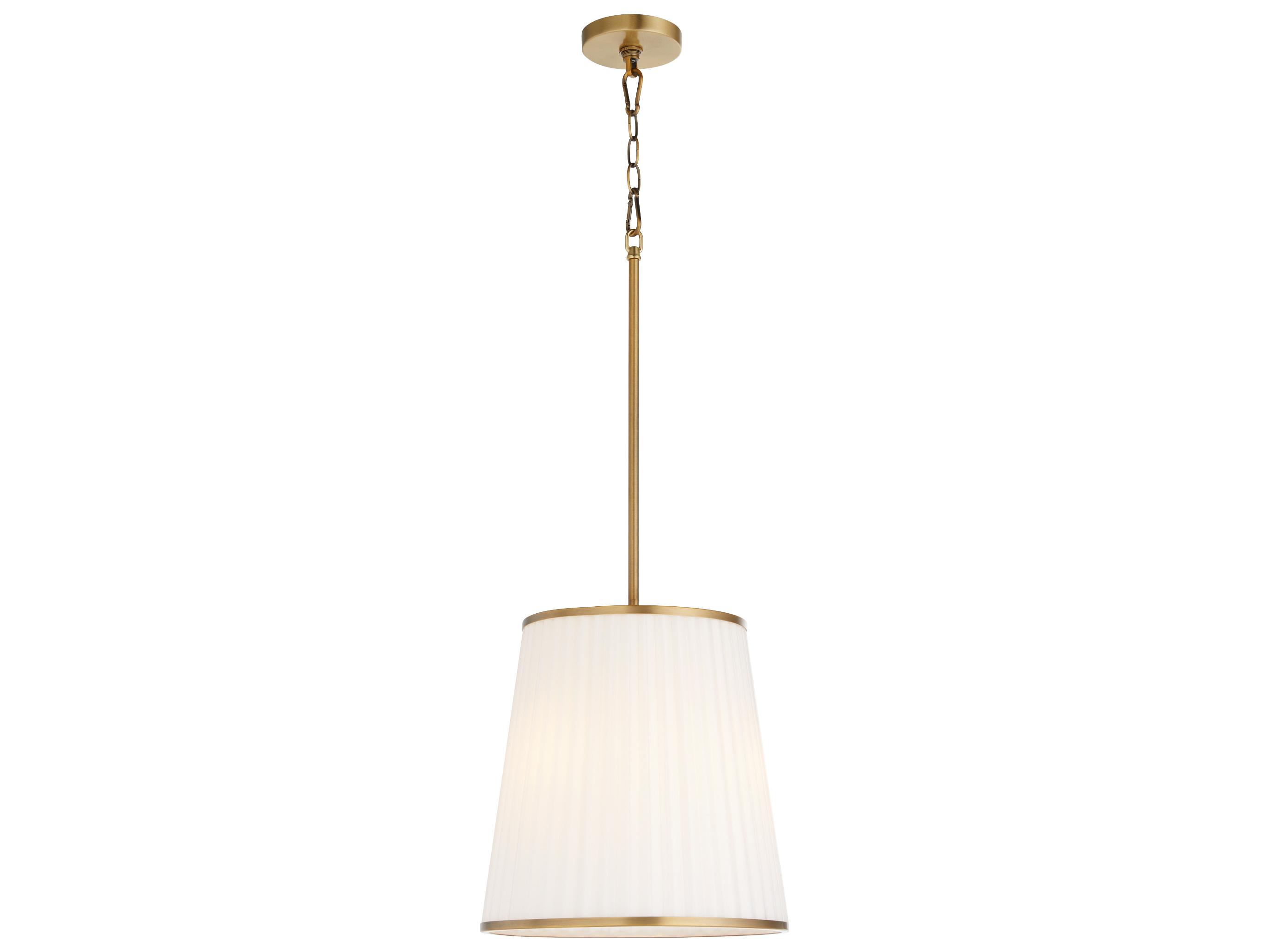 Quorum Marlon 3-Light Brushed Brass Empire Pendant