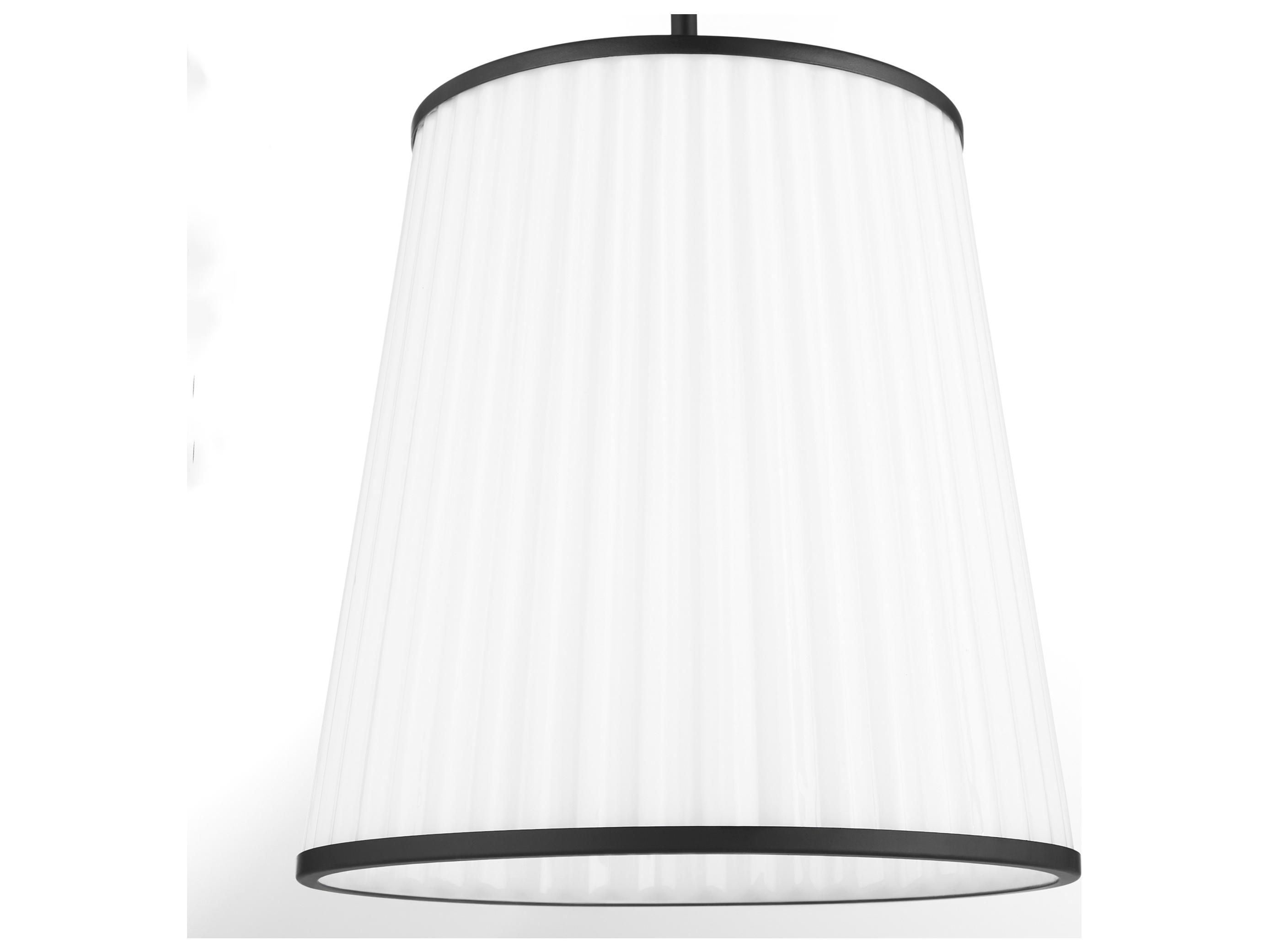 Quorum Marlon 3-Light Matte Black Empire Pendant