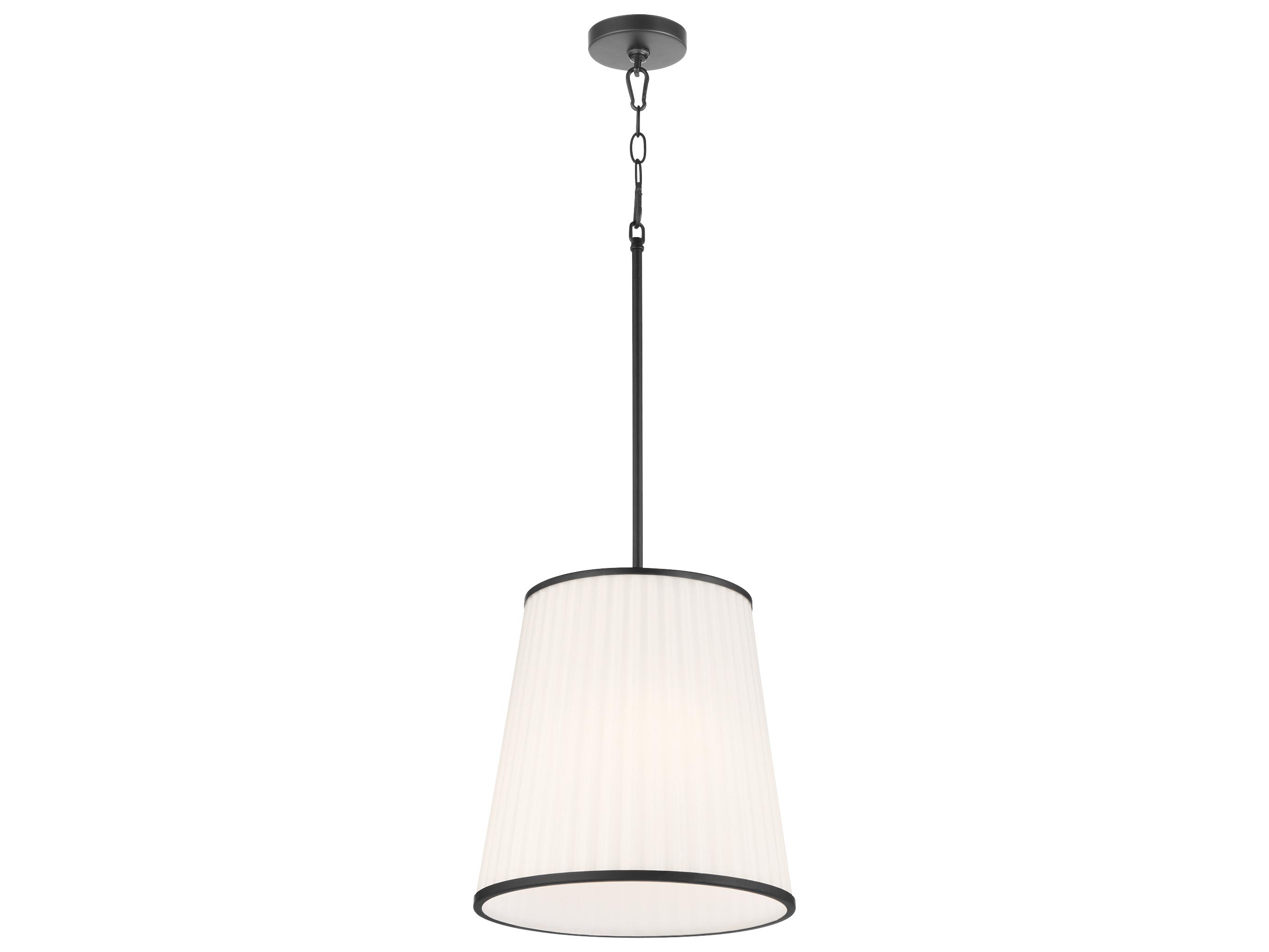 Quorum Marlon 3-Light Matte Black Empire Pendant