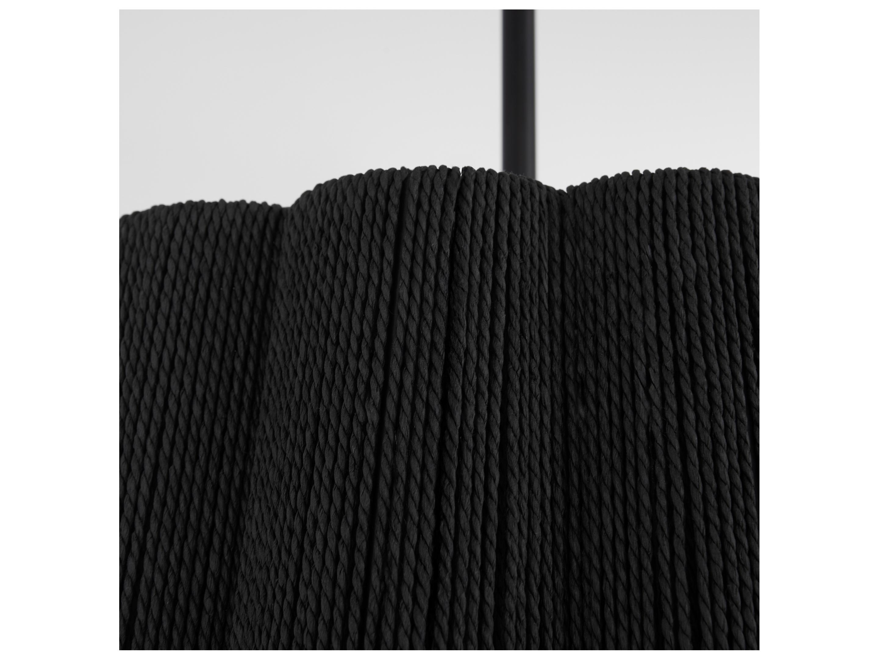 Quorum Anton 3-Light Matte Black Drum Pendant