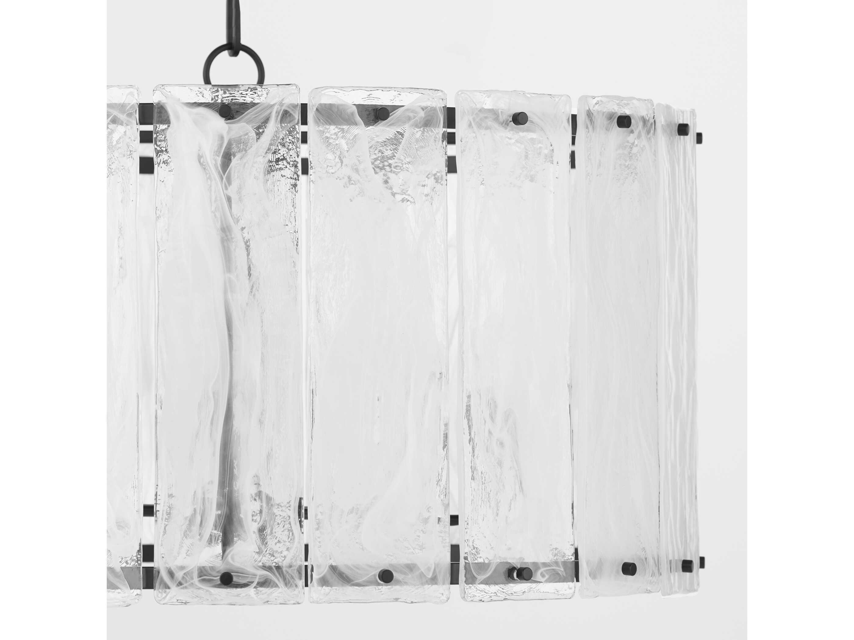 Quorum Prestige 8-Light Matte Black Drum Pendant