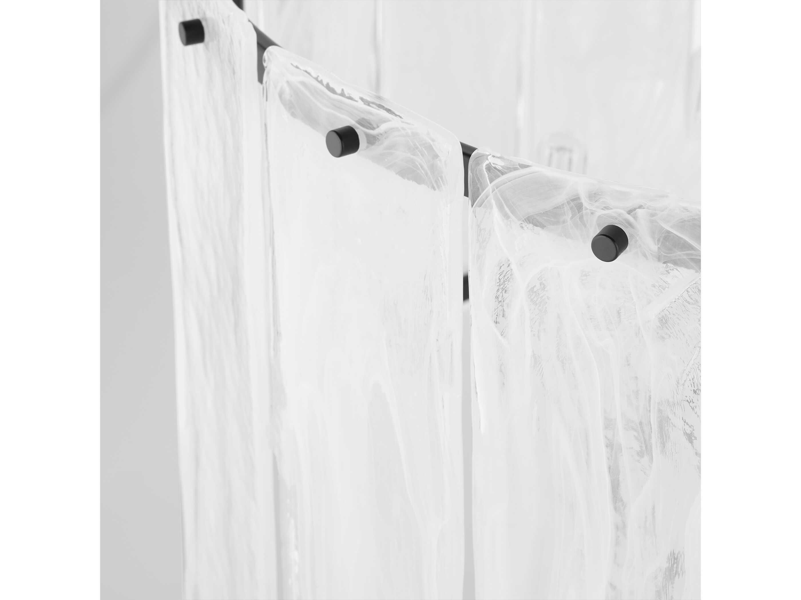 Quorum Prestige 8-Light Matte Black Drum Pendant