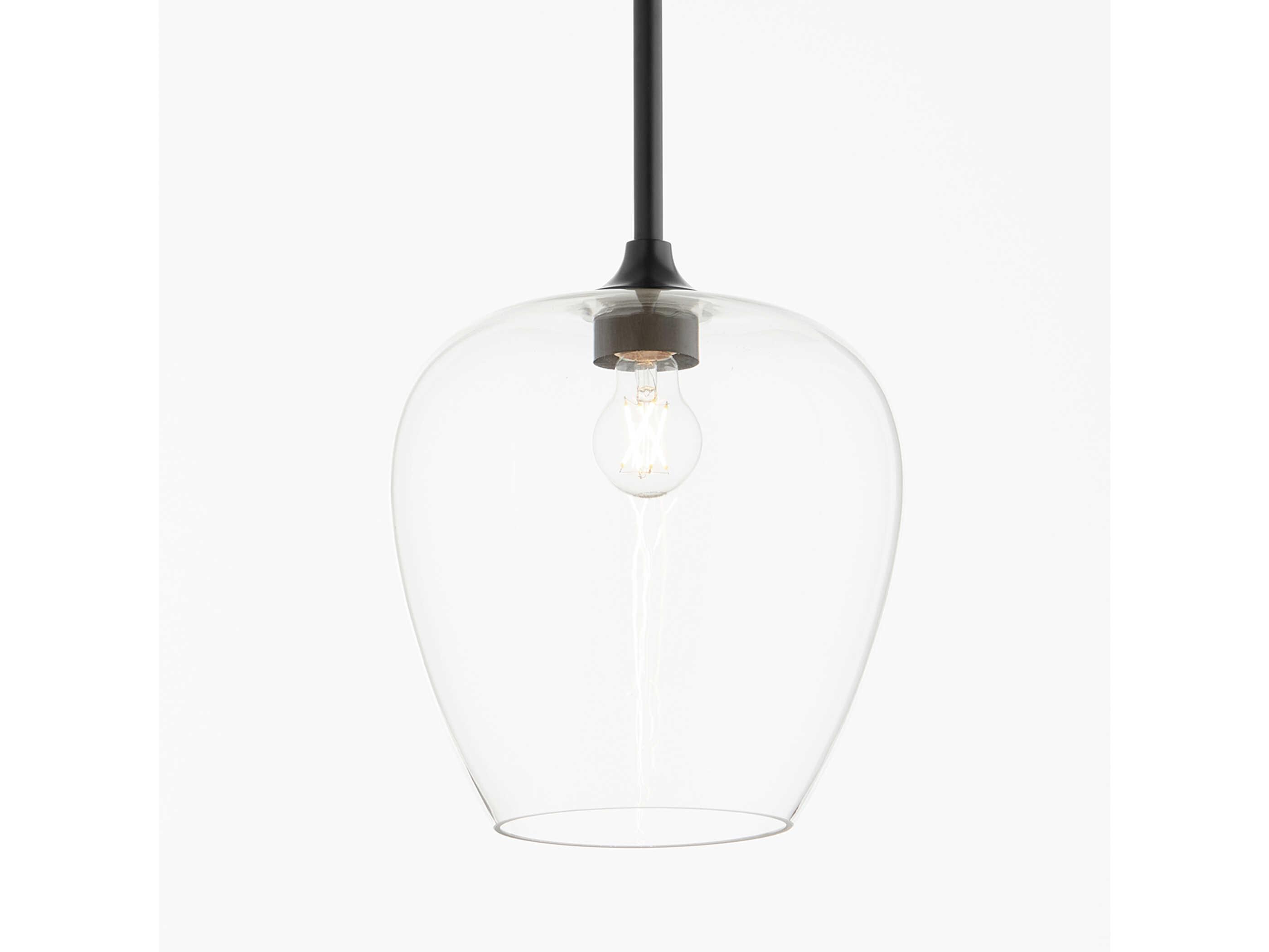 Quorum Veno 1-Light Matte Black Mini Pendant