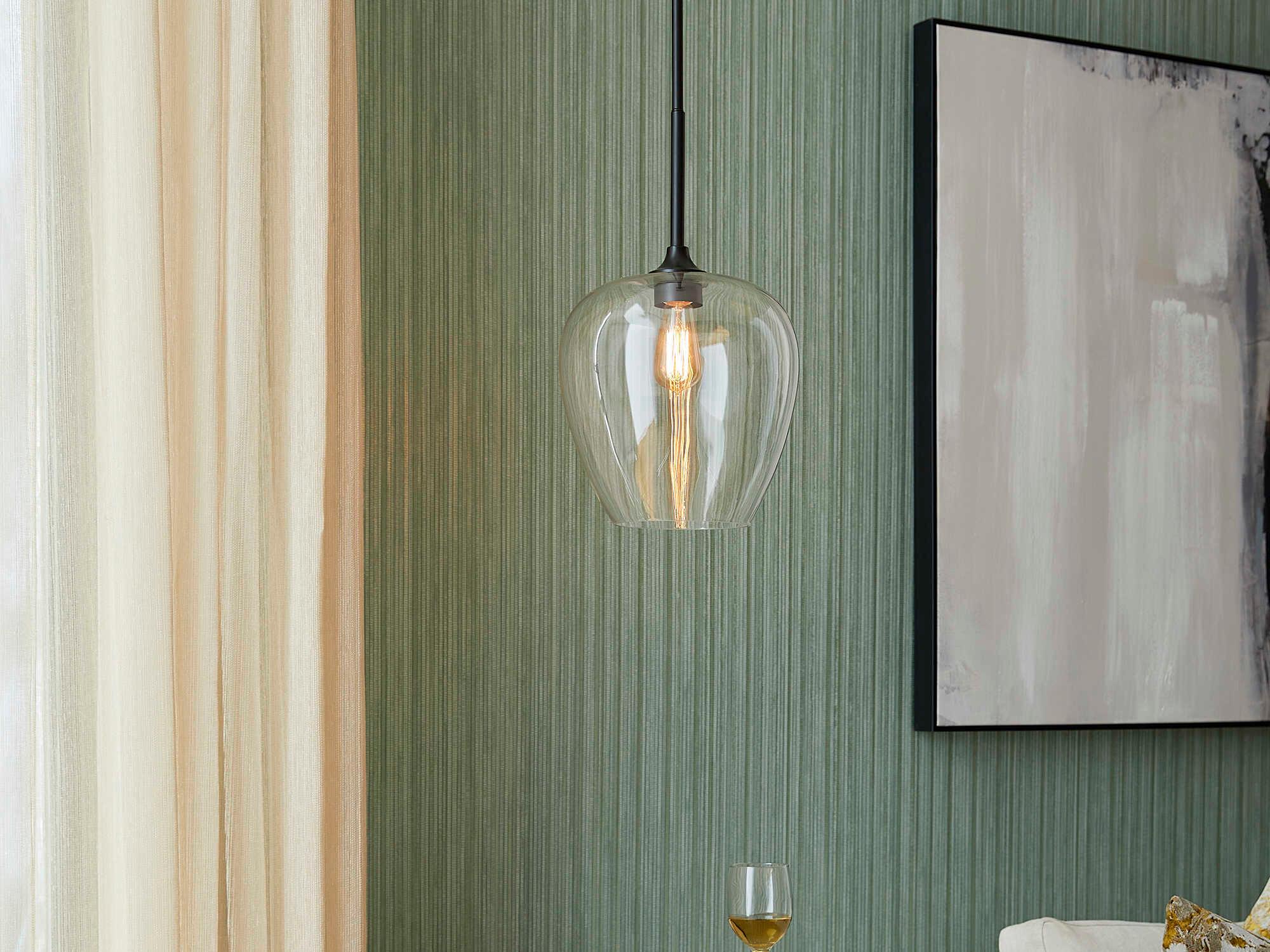 Quorum Veno 1-Light Matte Black Mini Pendant