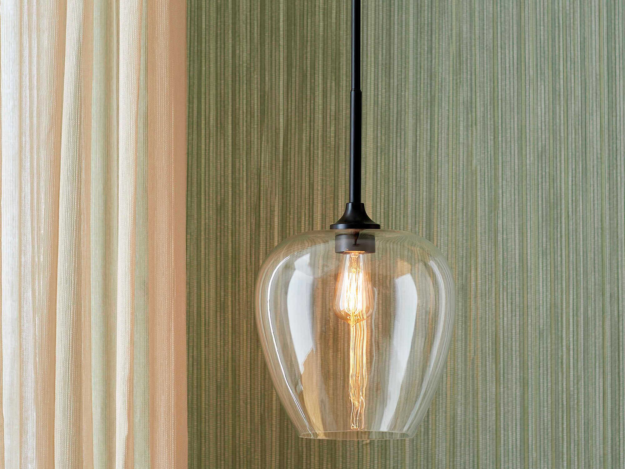 Quorum Veno 1-Light Matte Black Mini Pendant