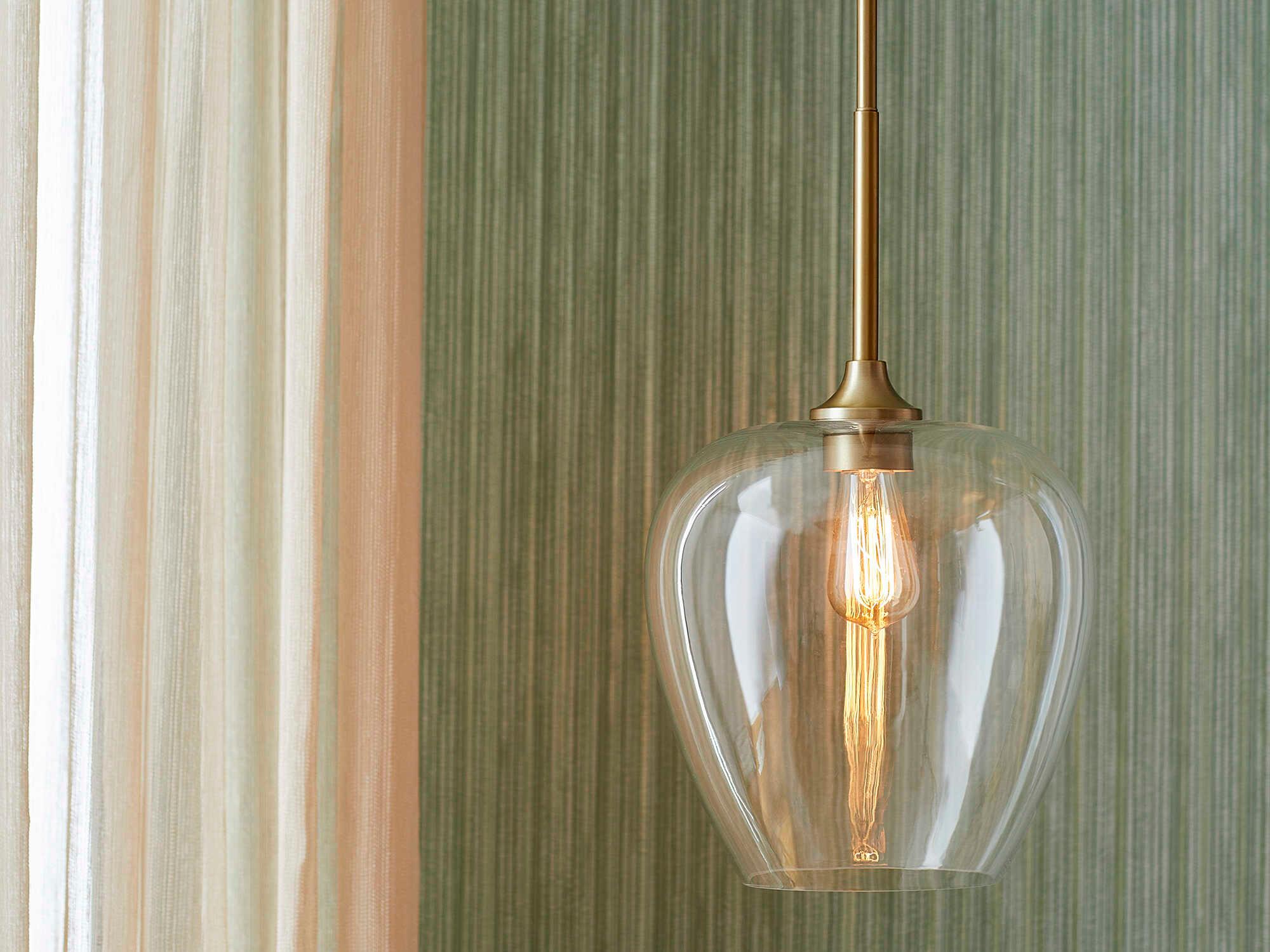 Quorum Veno 1-Light Aged Brass Mini Pendant