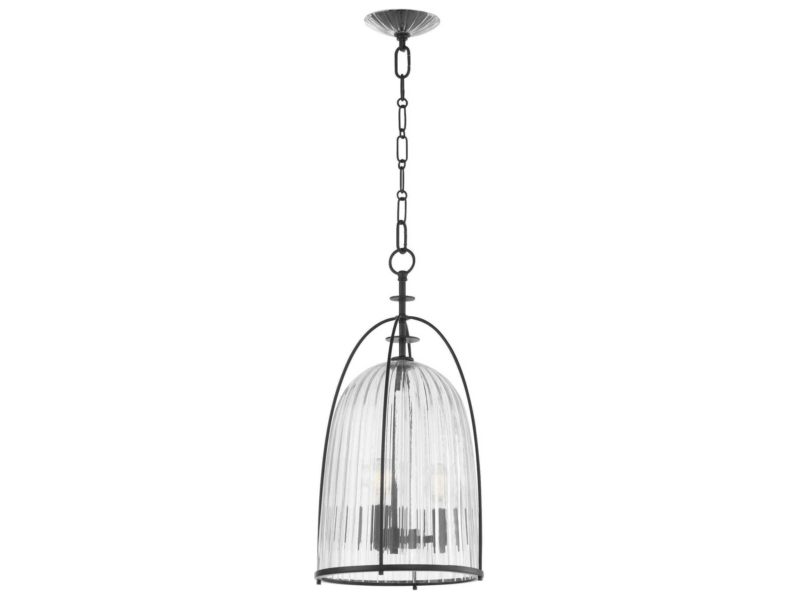 Quorum Alice 3-Light Matte Black Mini Pendant