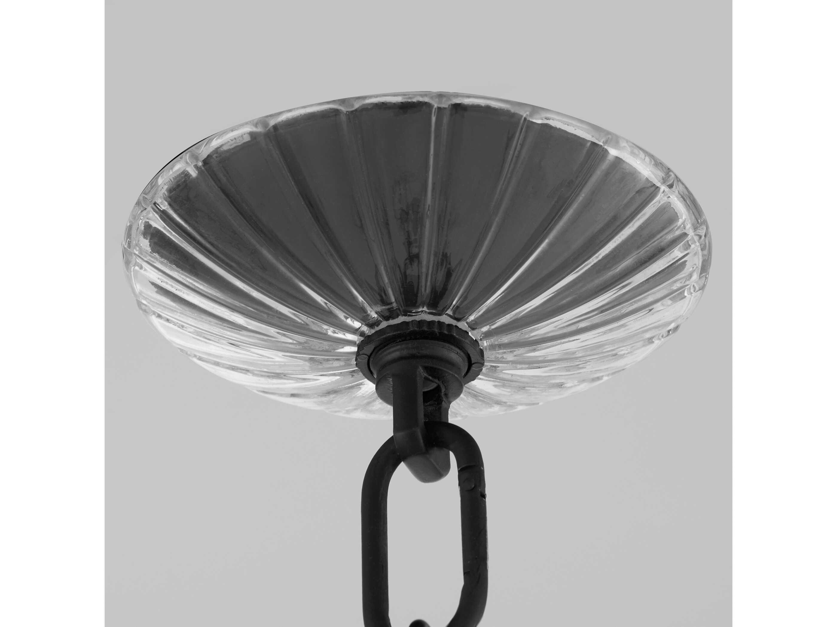 Quorum Alice 3-Light Matte Black Mini Pendant