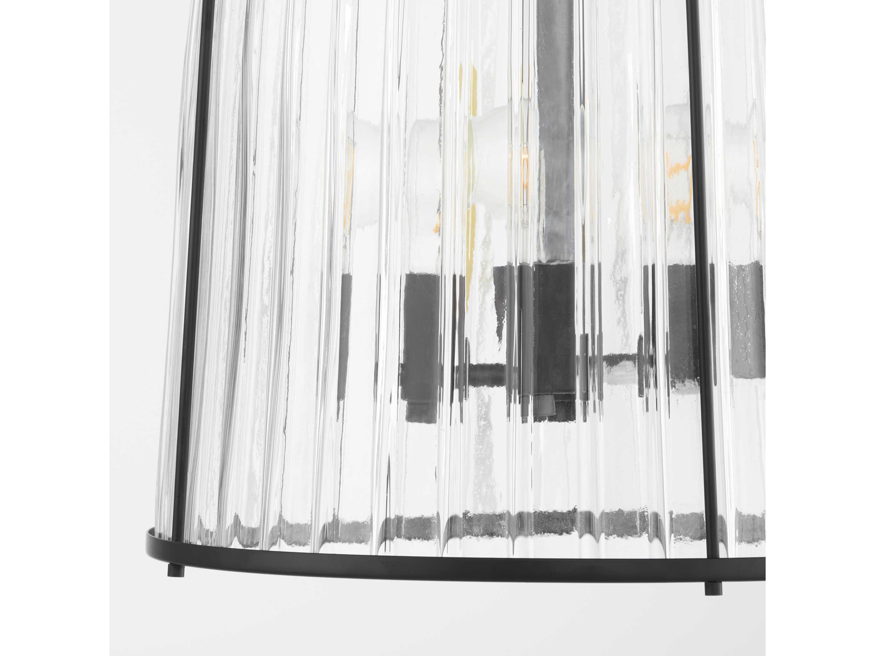 Quorum Alice 3-Light Matte Black Pendant