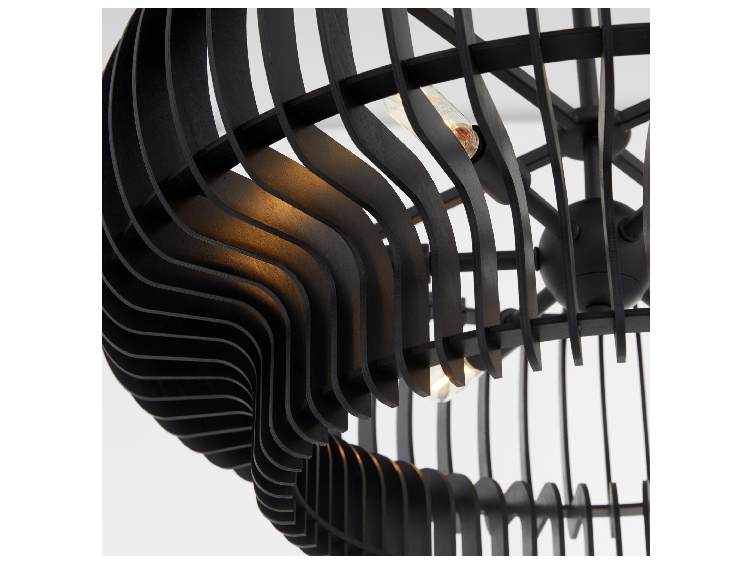 Quorum Harrelson 6-Light Matte Black Pendant