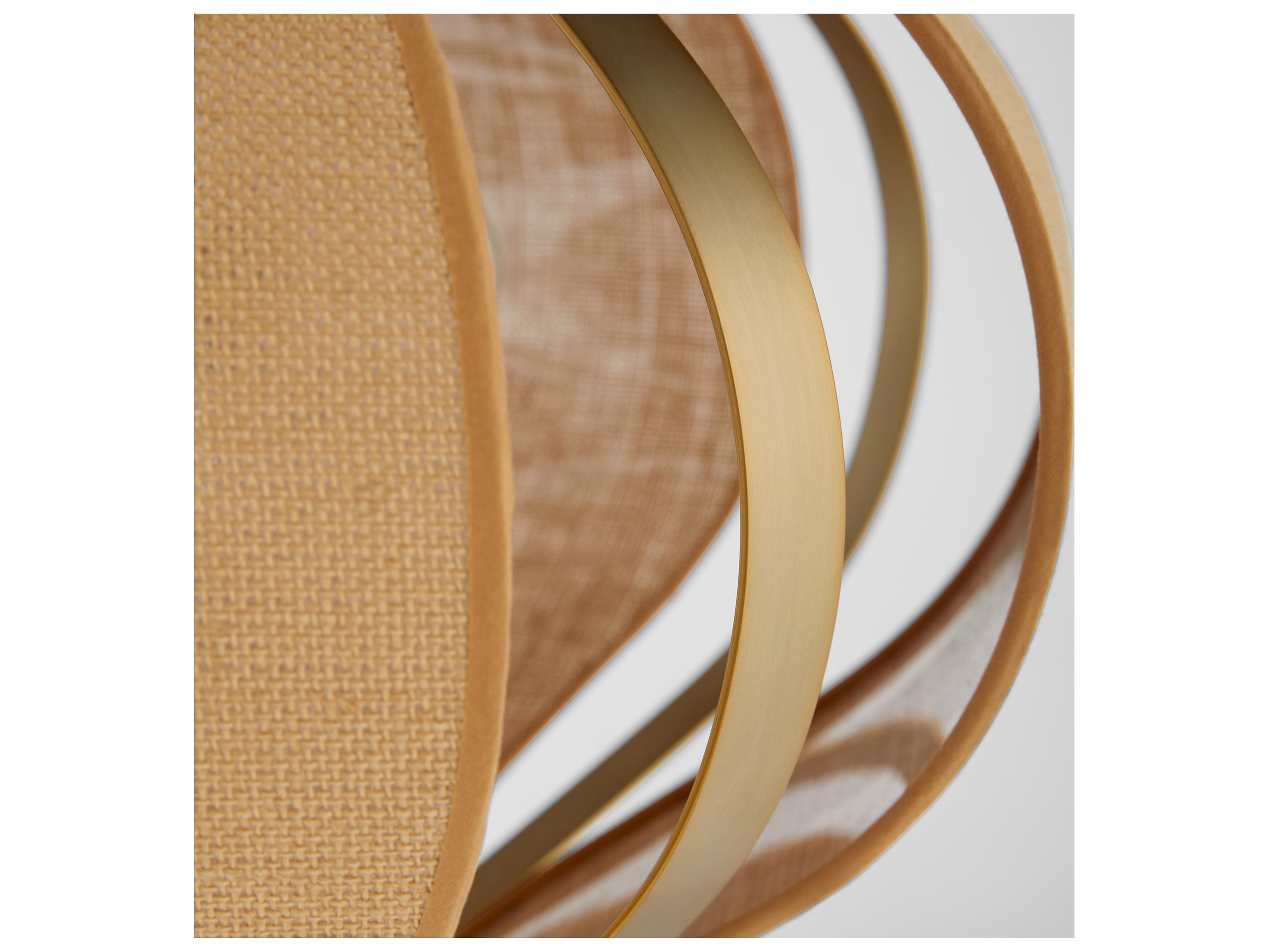 Quorum Monroe 3-Light Aged Brass Pendant