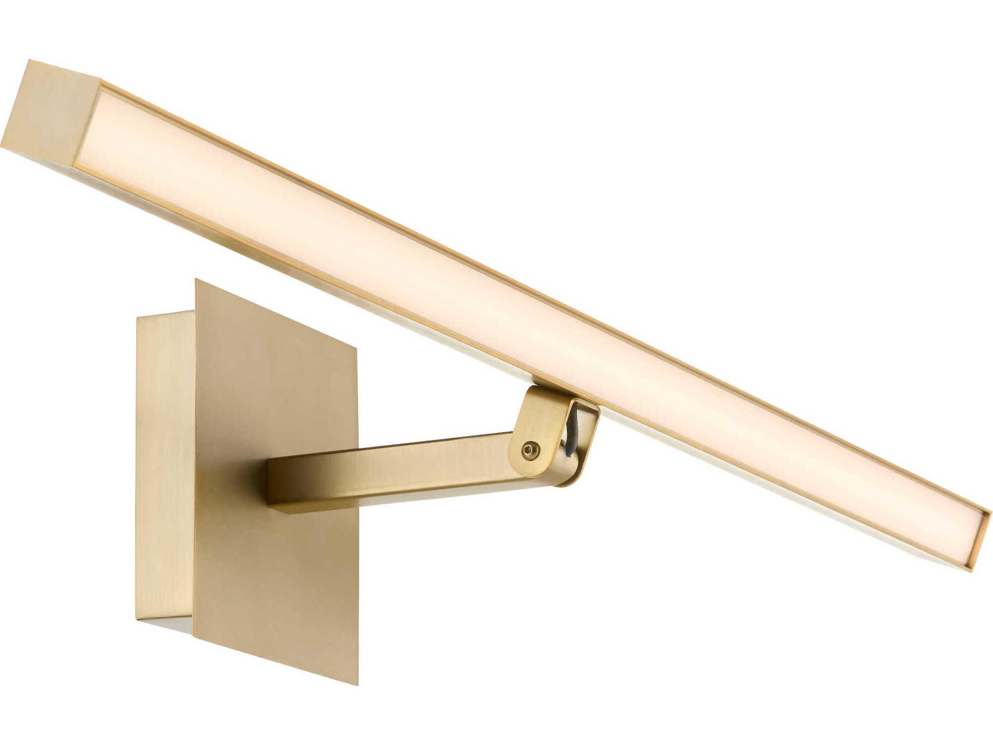 Quorum 1-Light Aged Brass Picture Light