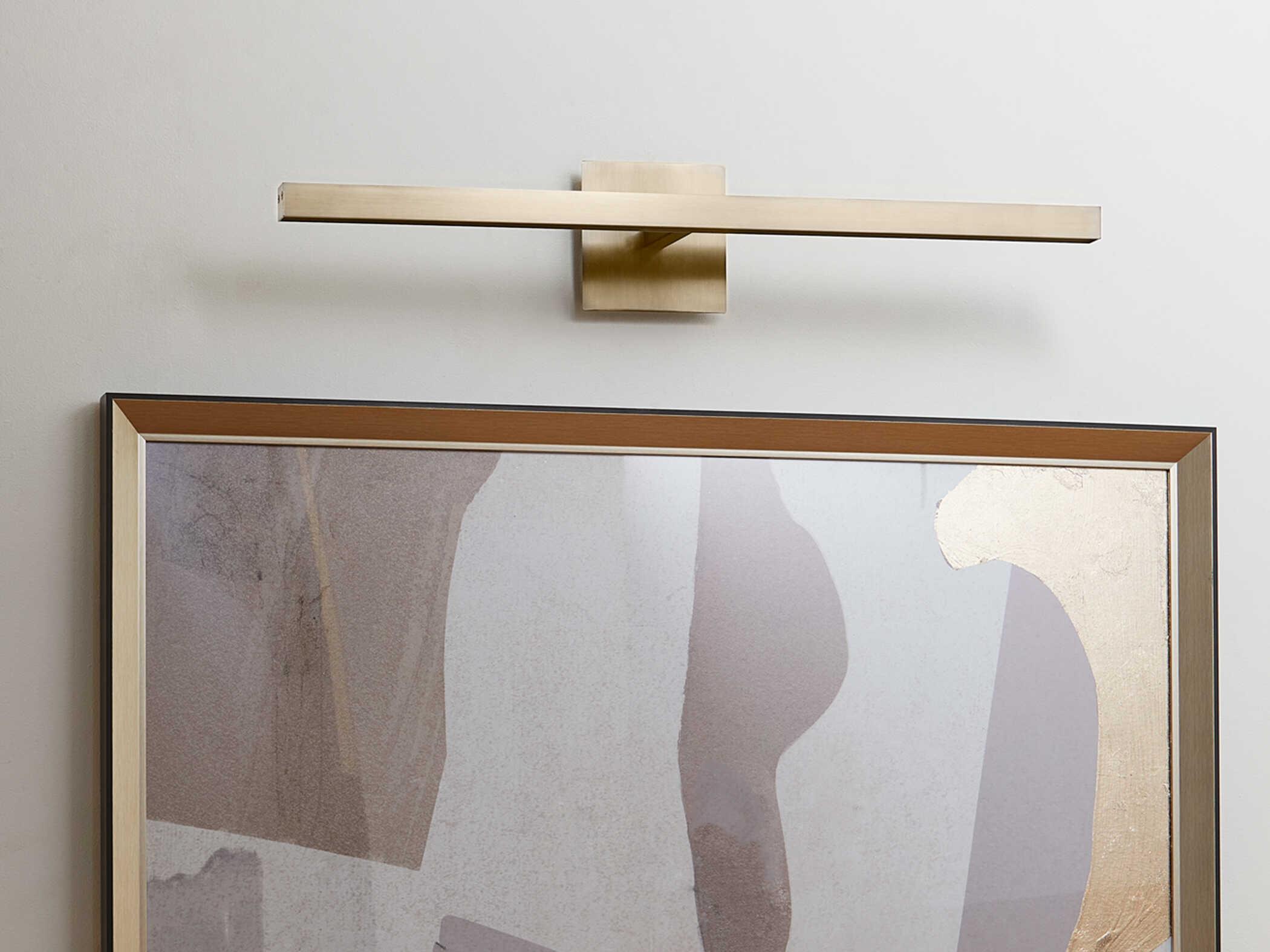 Quorum 1-Light Aged Brass Picture Light