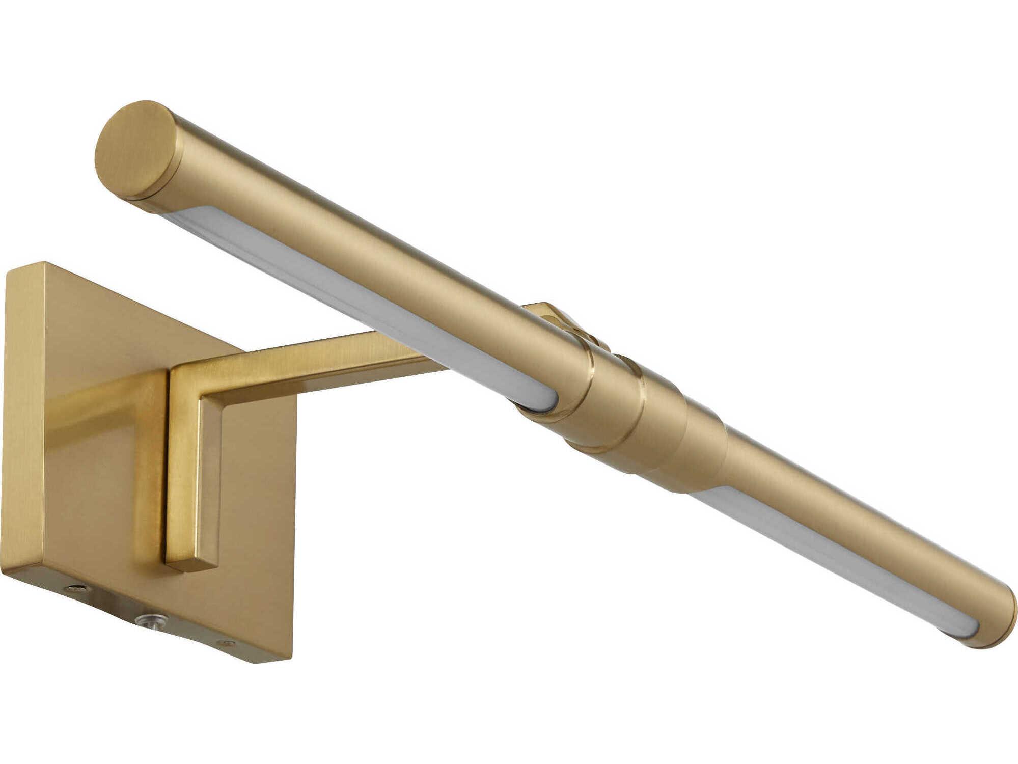 Quorum Warwick 1-Light Aged Brass Picture Light