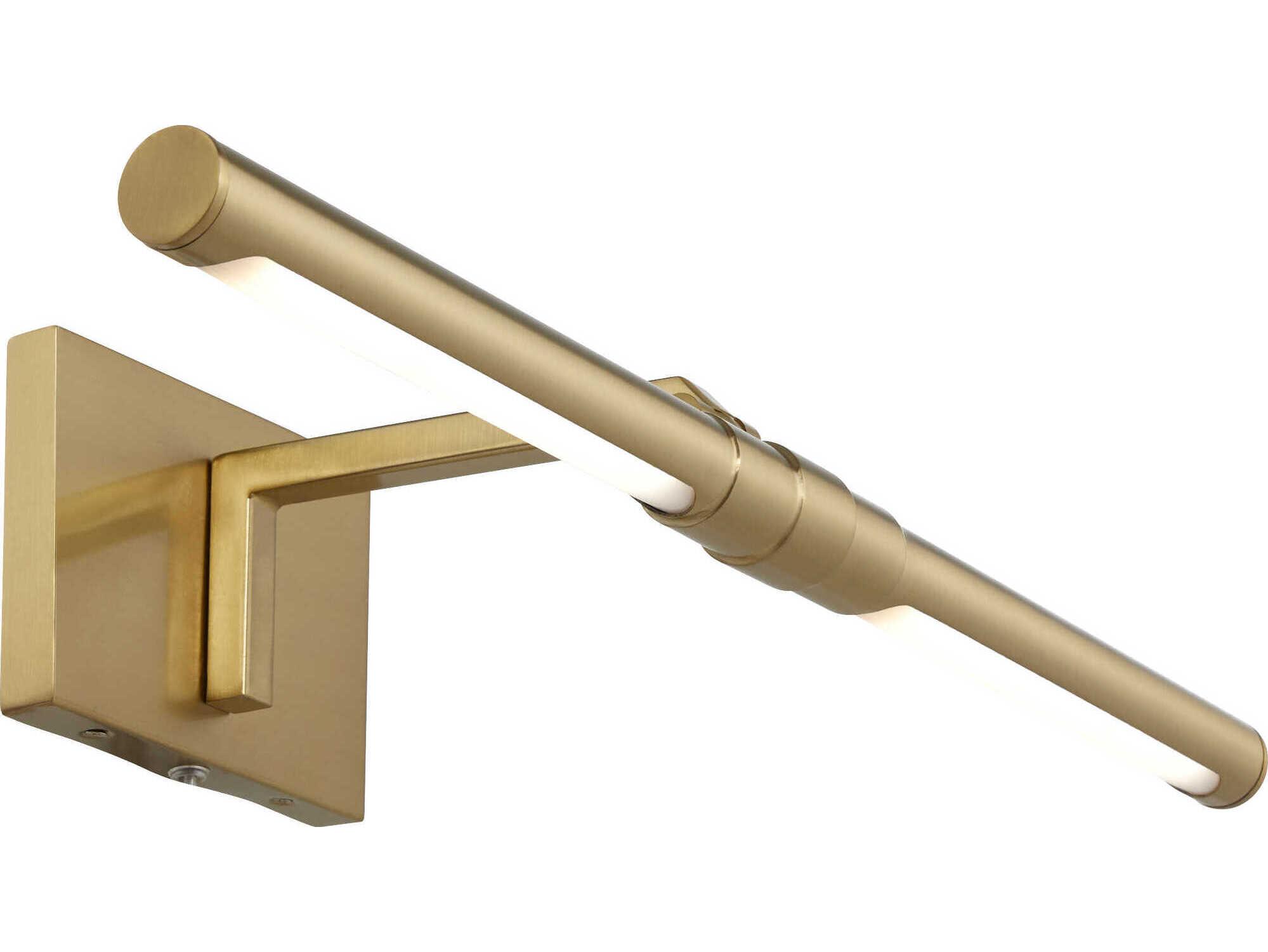 Quorum Warwick 1-Light Aged Brass Picture Light