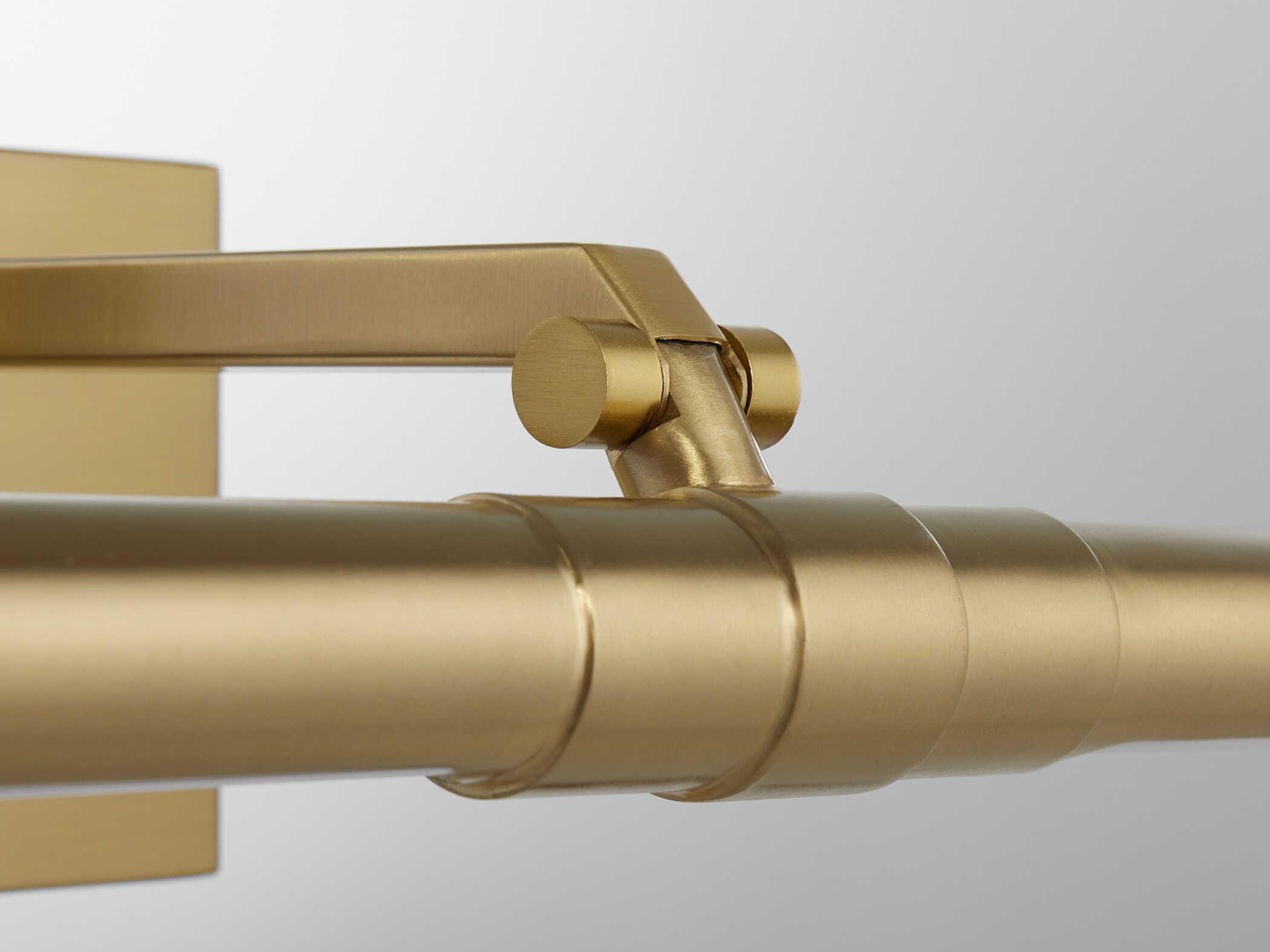 Quorum Warwick 1-Light Aged Brass Picture Light