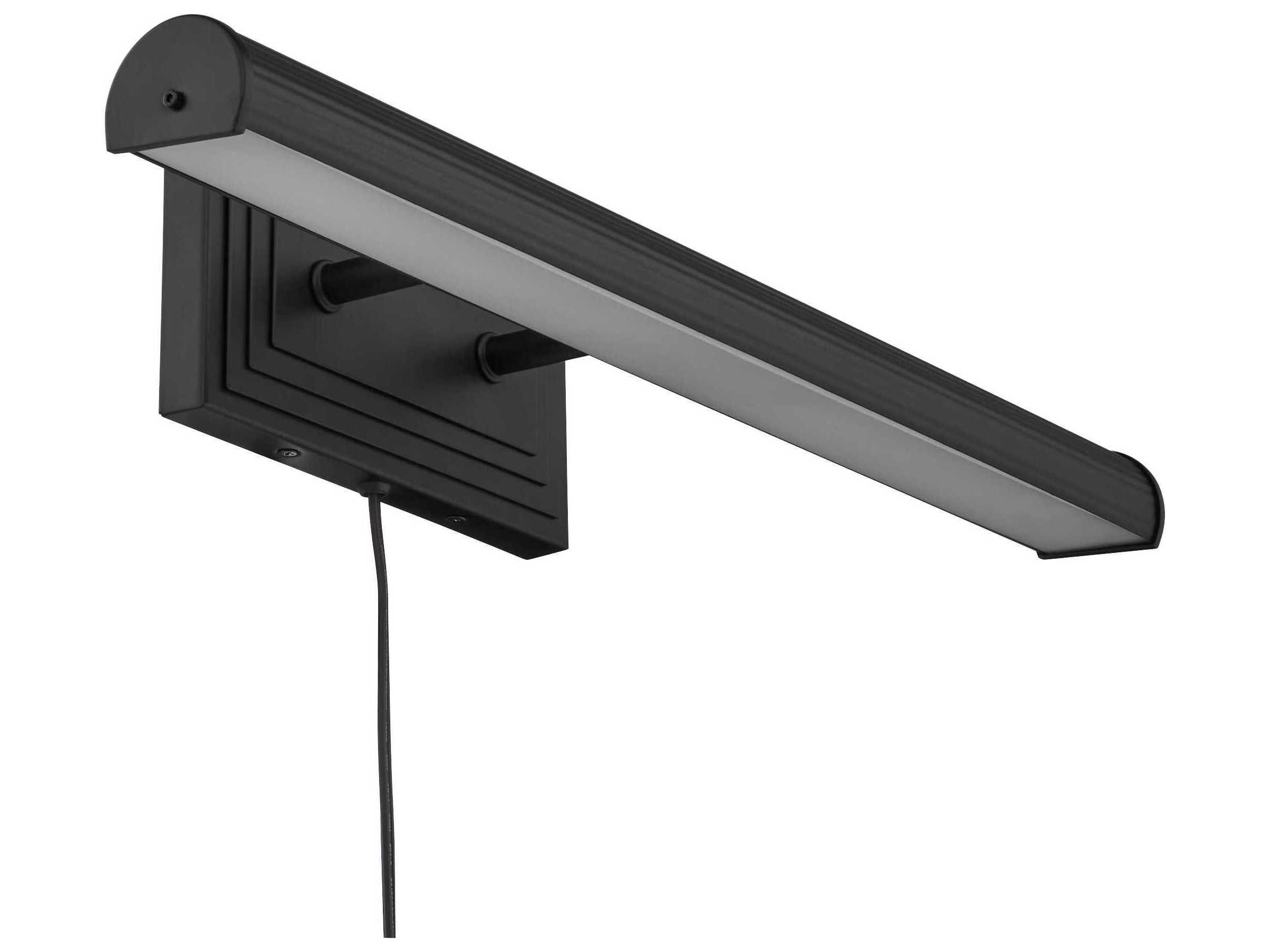 Quorum Sunset 2-Light Matte Black Picture Light