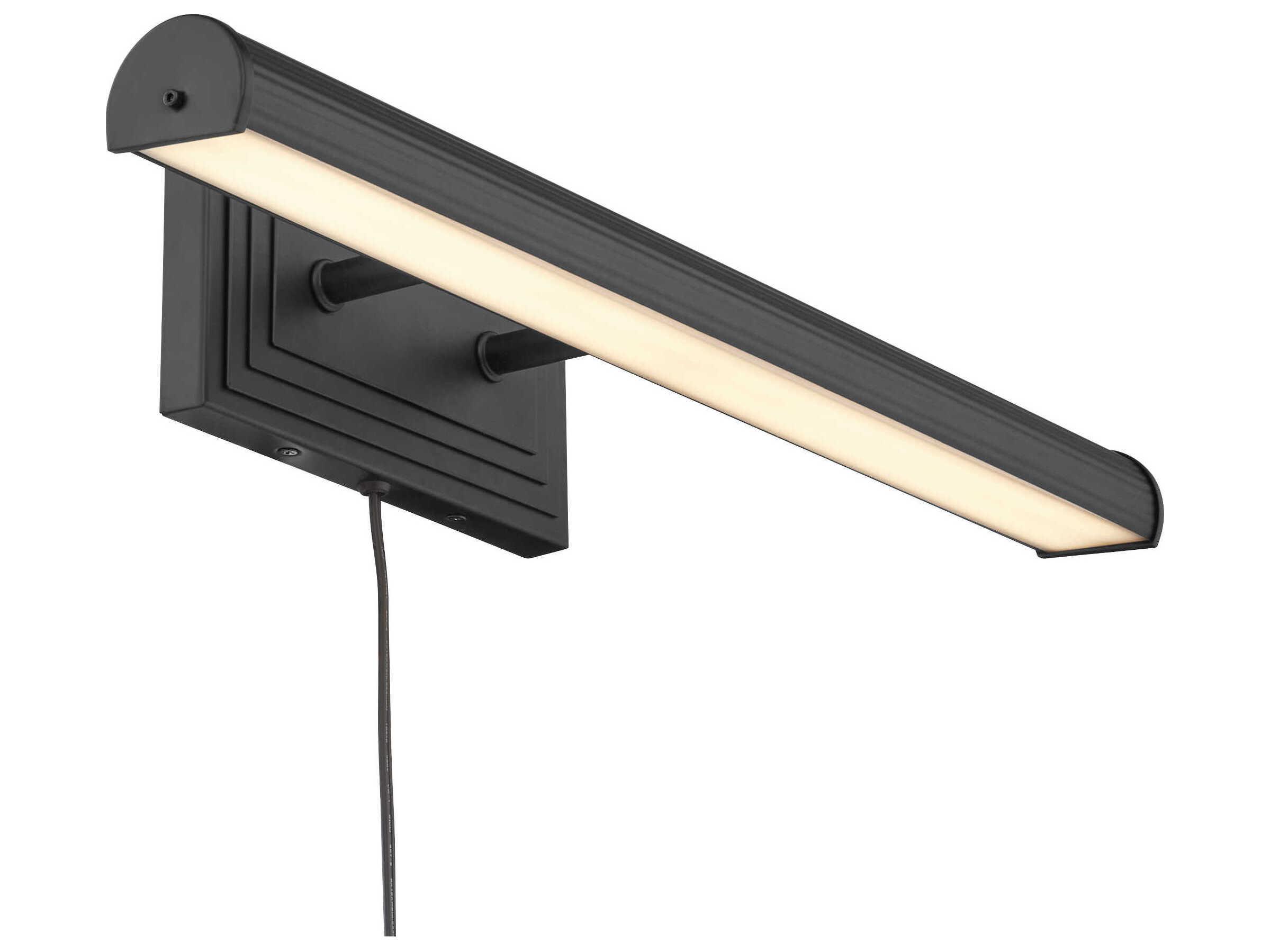 Quorum Sunset 2-Light Matte Black Picture Light