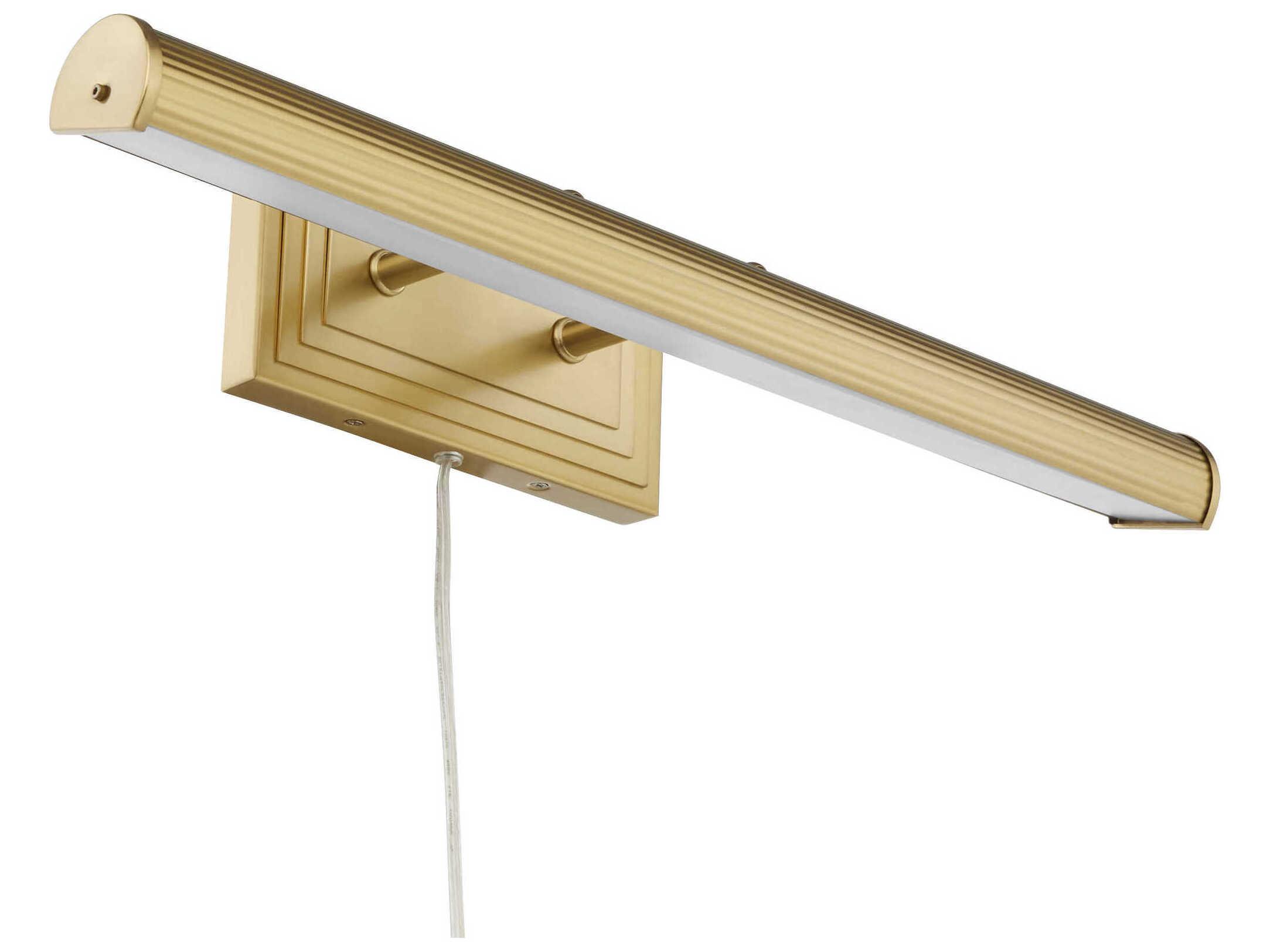 Quorum Sunset 2-Light Aged Brass Picture Light