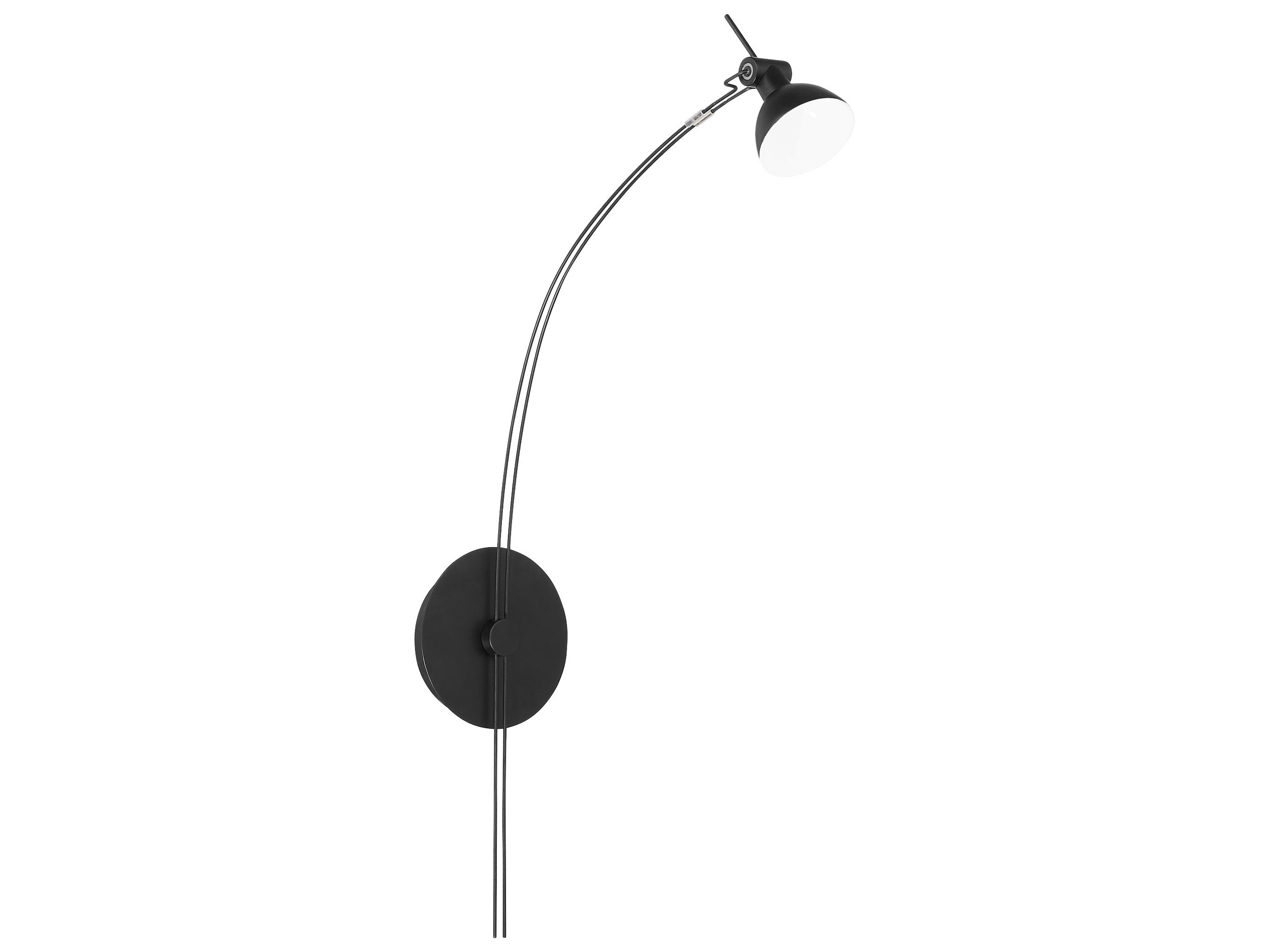 Quorum Ricardo 1-Light Matte Black Swing Wall Sconce