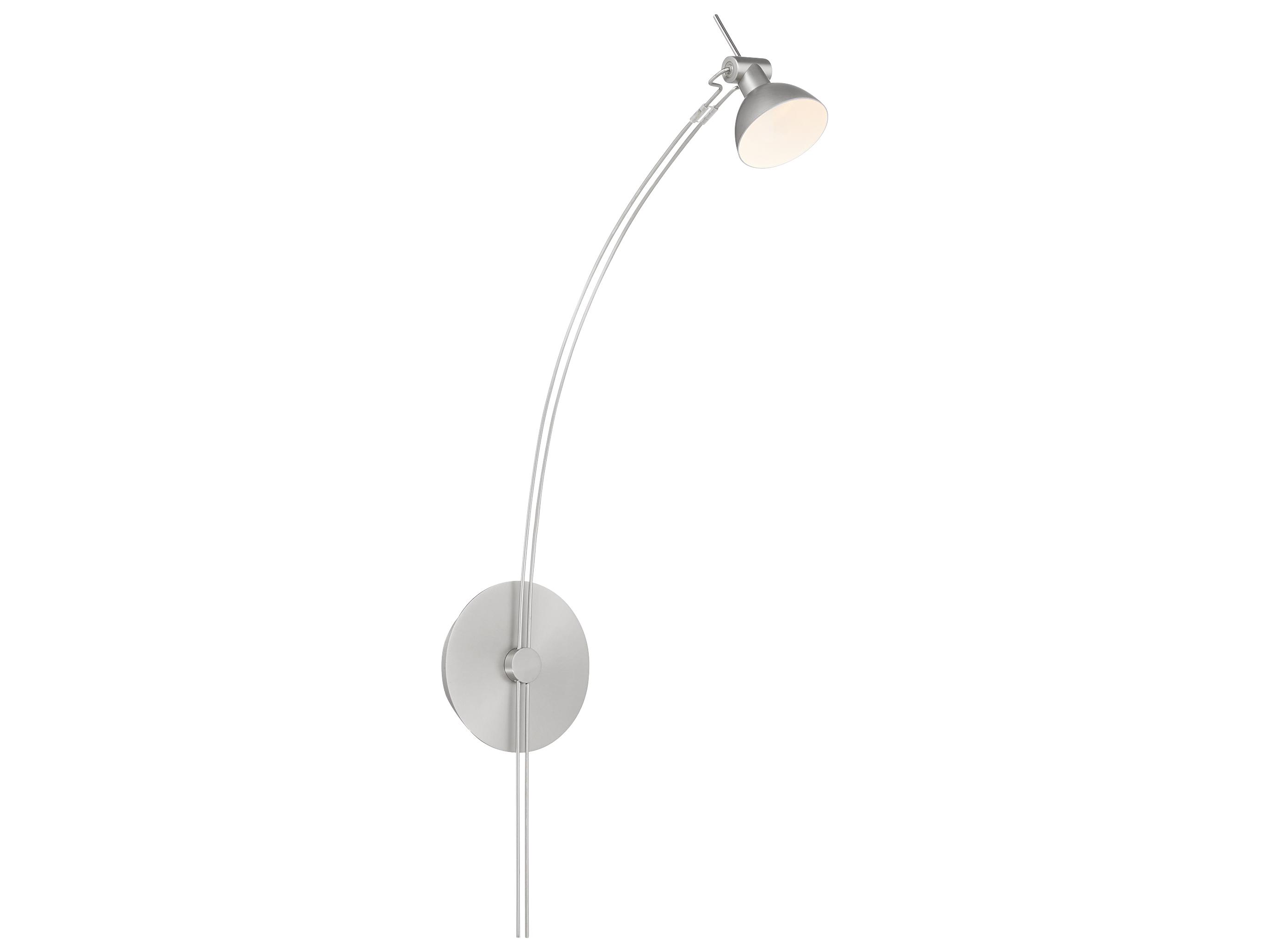 Quorum Ricardo 1-Light Satin Nickel Swing Wall Sconce