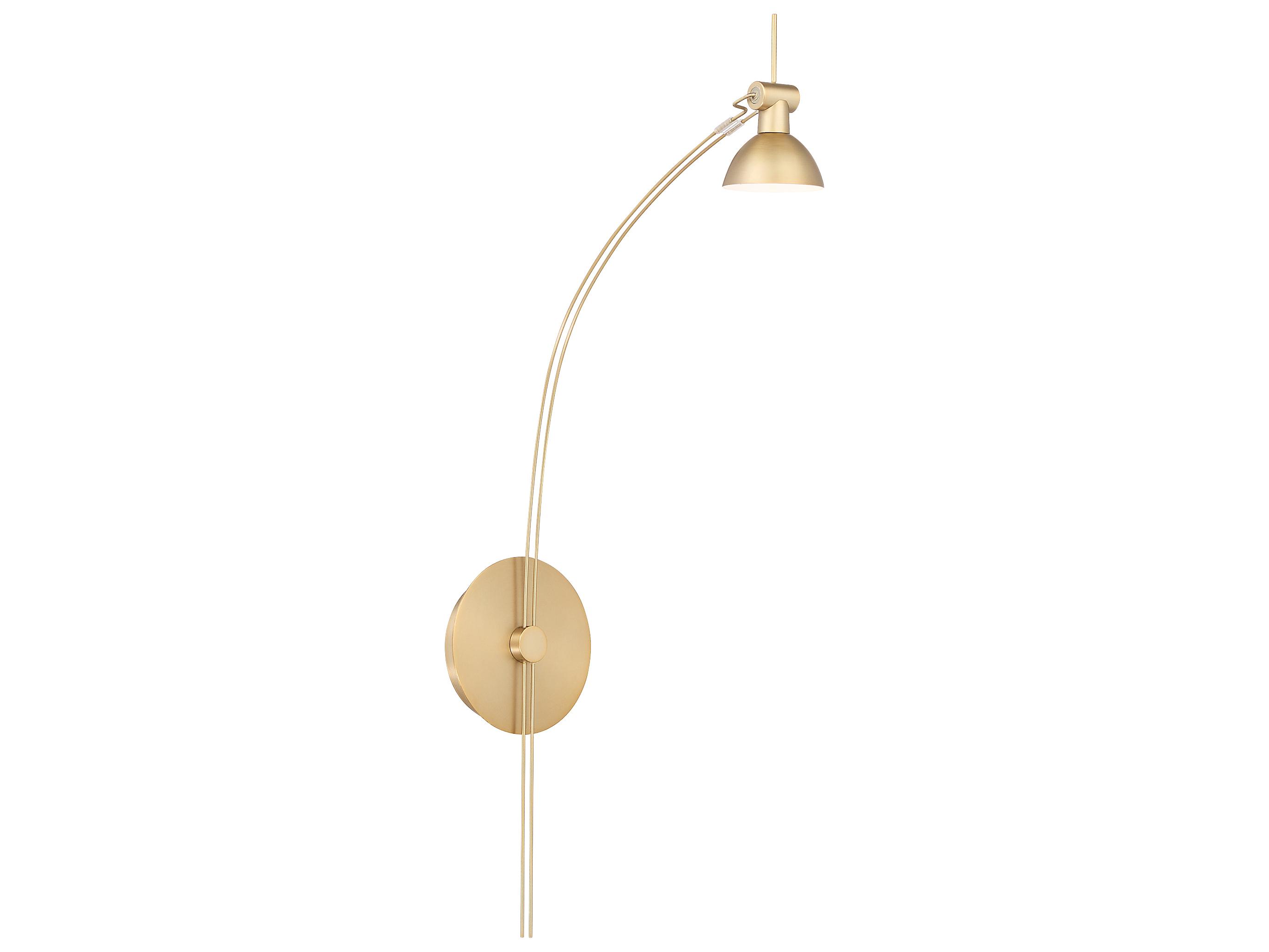 Quorum Ricardo 1-Light Aged Brass Swing Wall Sconce
