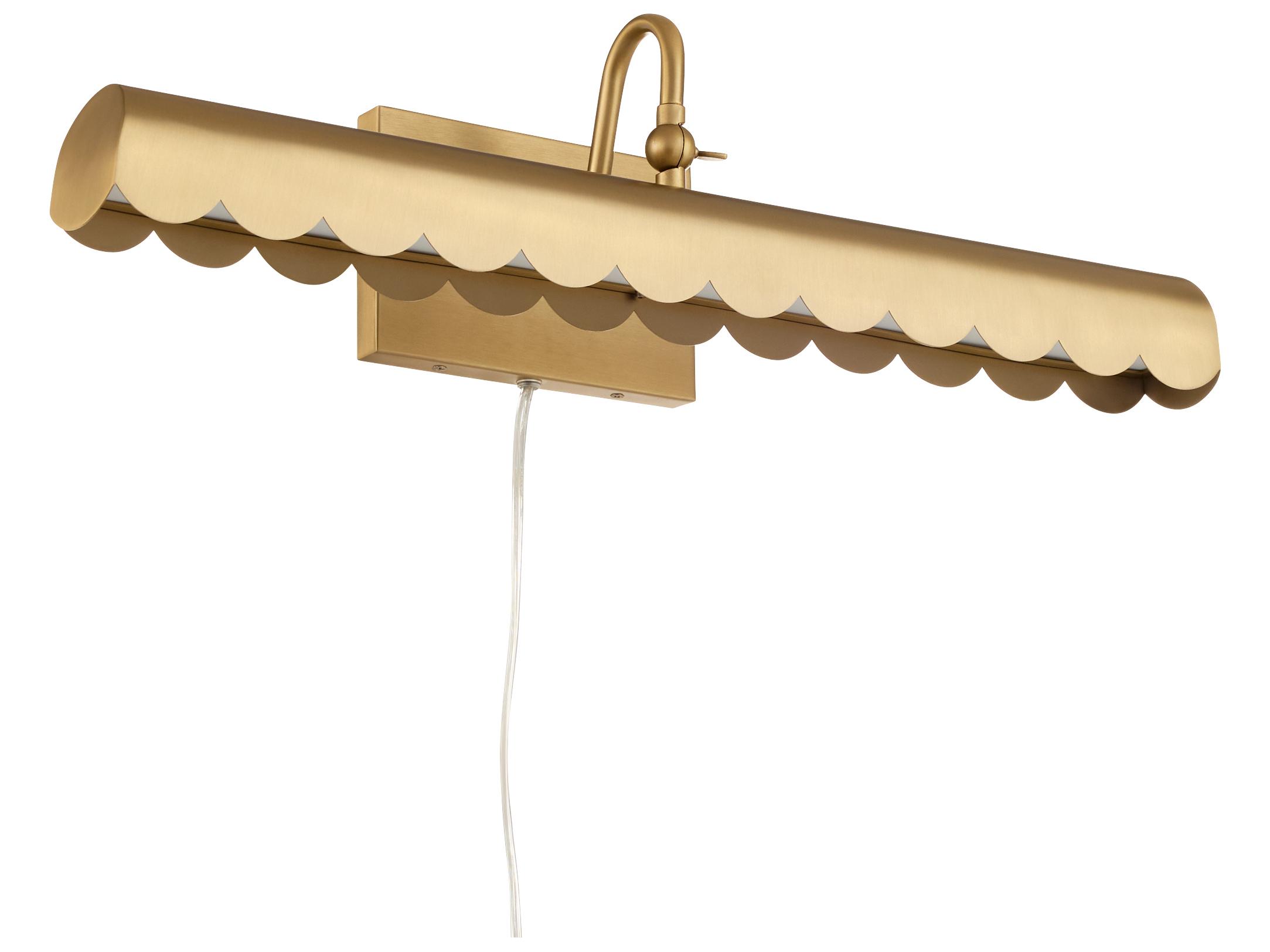 Quorum Karnes Aged Brass Picture Light