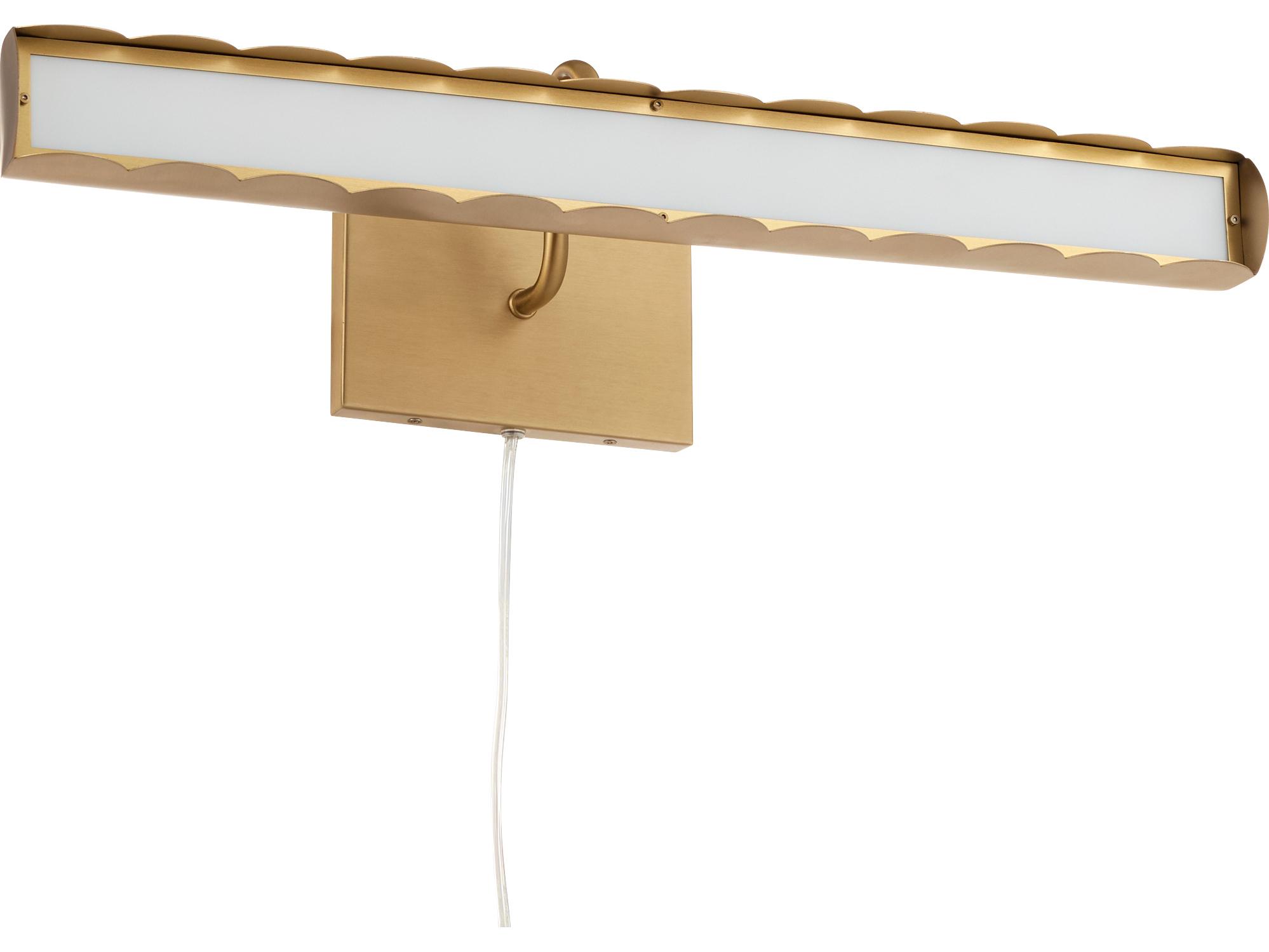 Quorum Karnes Aged Brass Picture Light