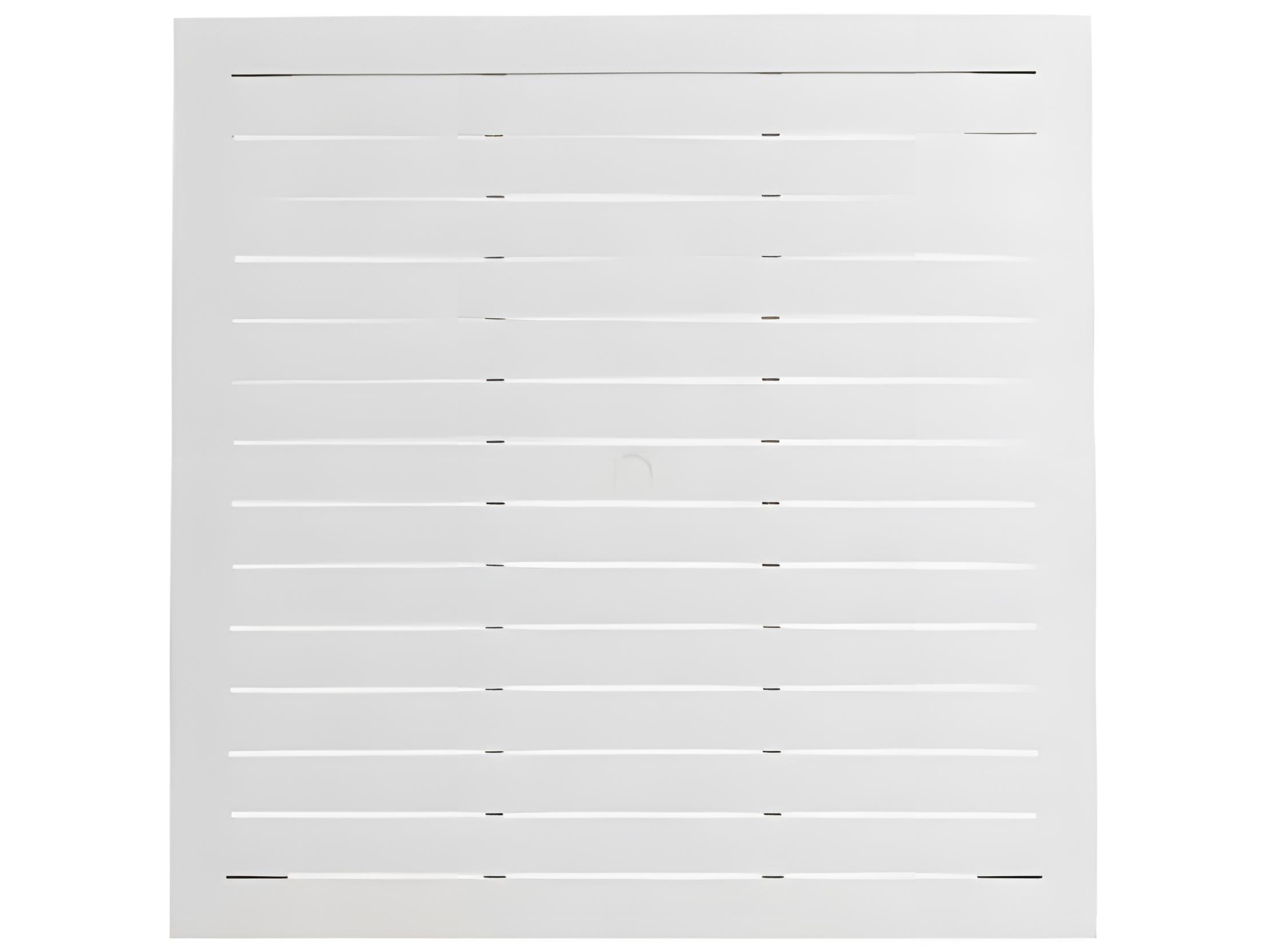 Ratana Limo Silver Talc White Aluminum Square Umbrella Hole Dining Table