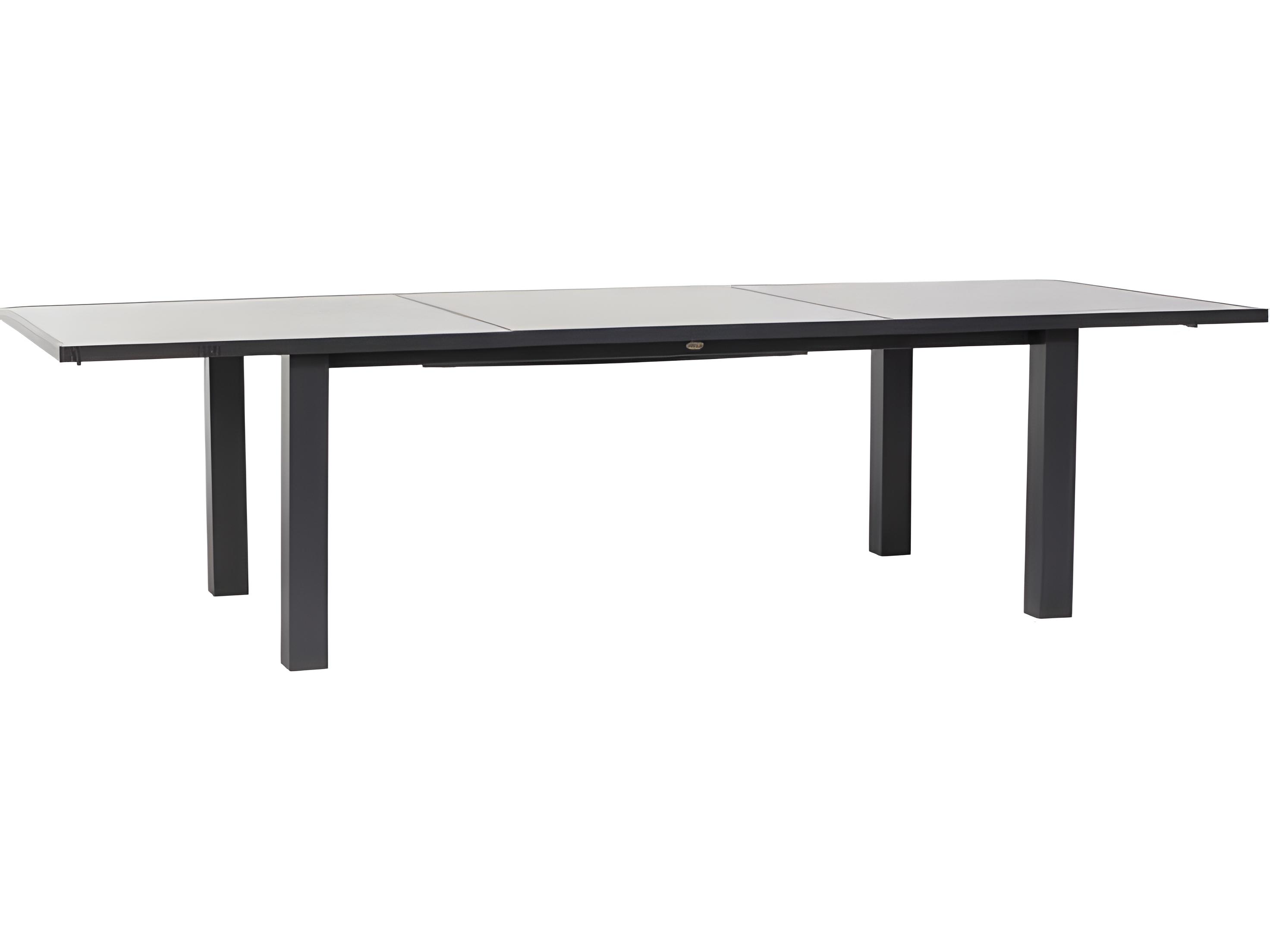 Ratana Mezo Silver Pearl Aluminum Rectangular Dining Table
