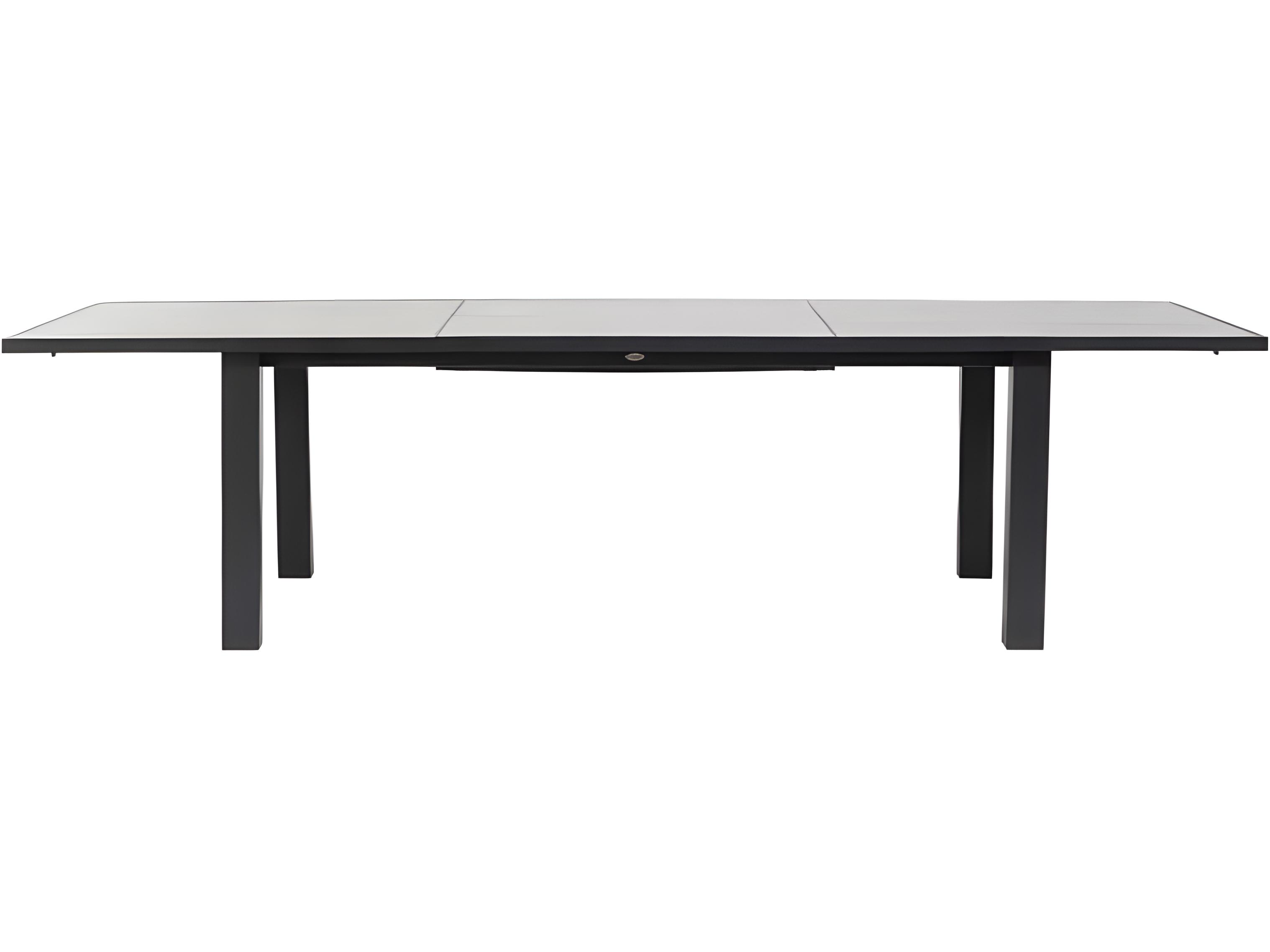 Ratana Mezo Silver Pearl Aluminum Rectangular Dining Table